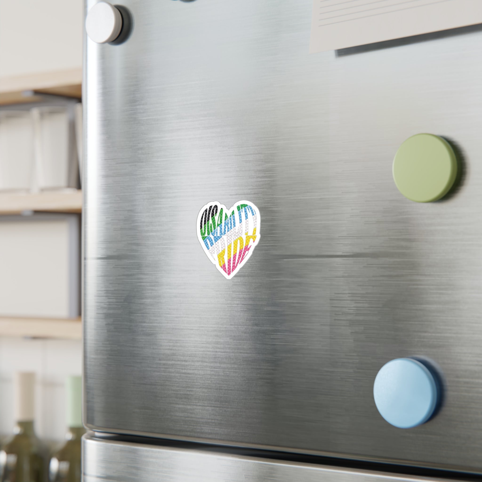 Disability Pride Heart Sticker | Kiss-Cut Vinyl Decal