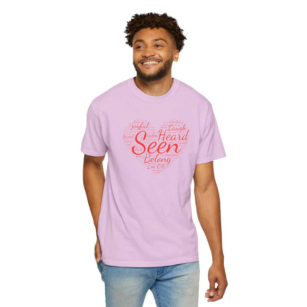 Seen Heart Tee | Support Mental Health Awareness Top | Belonging Tshirt