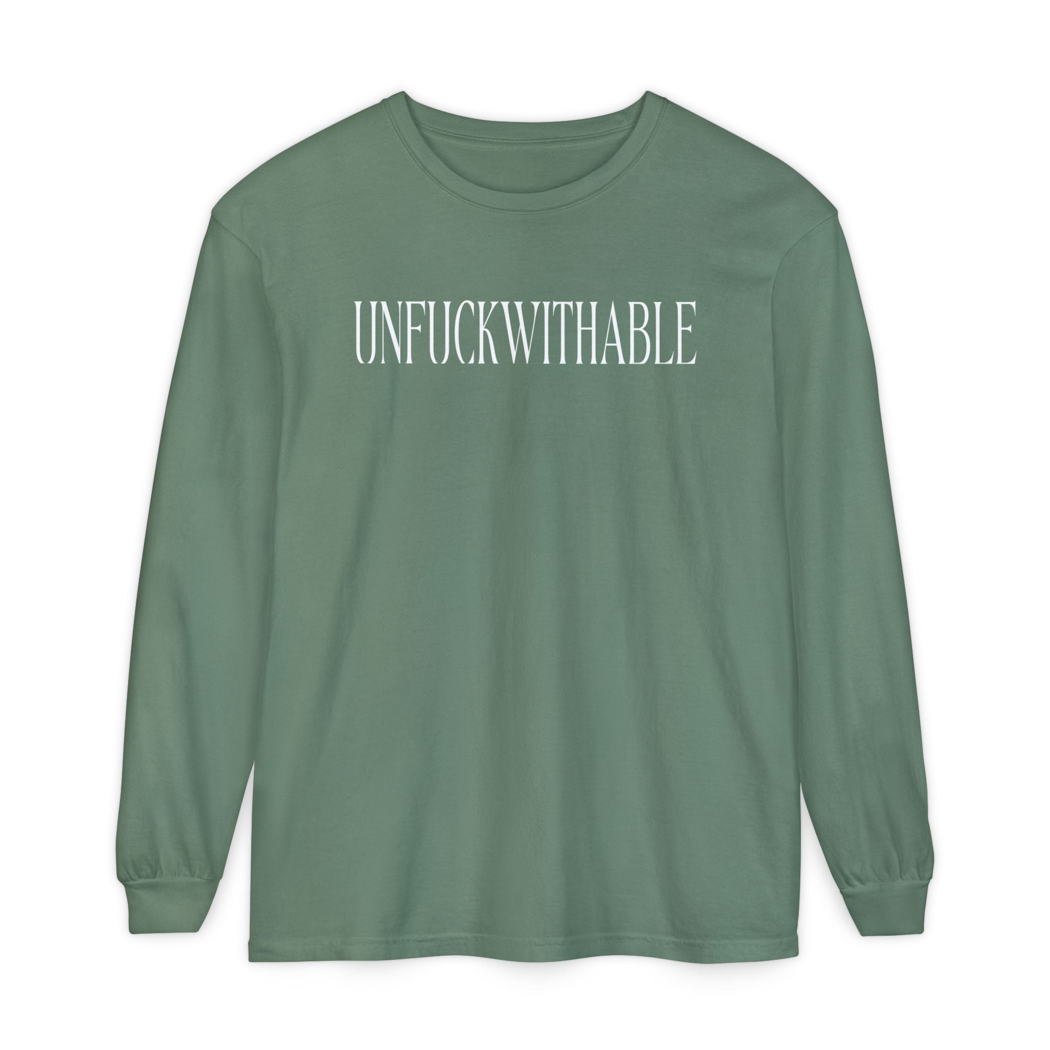 UNFUCKWITHABLE Long Sleeve graphic T-Shirt | Bold Statement Tee