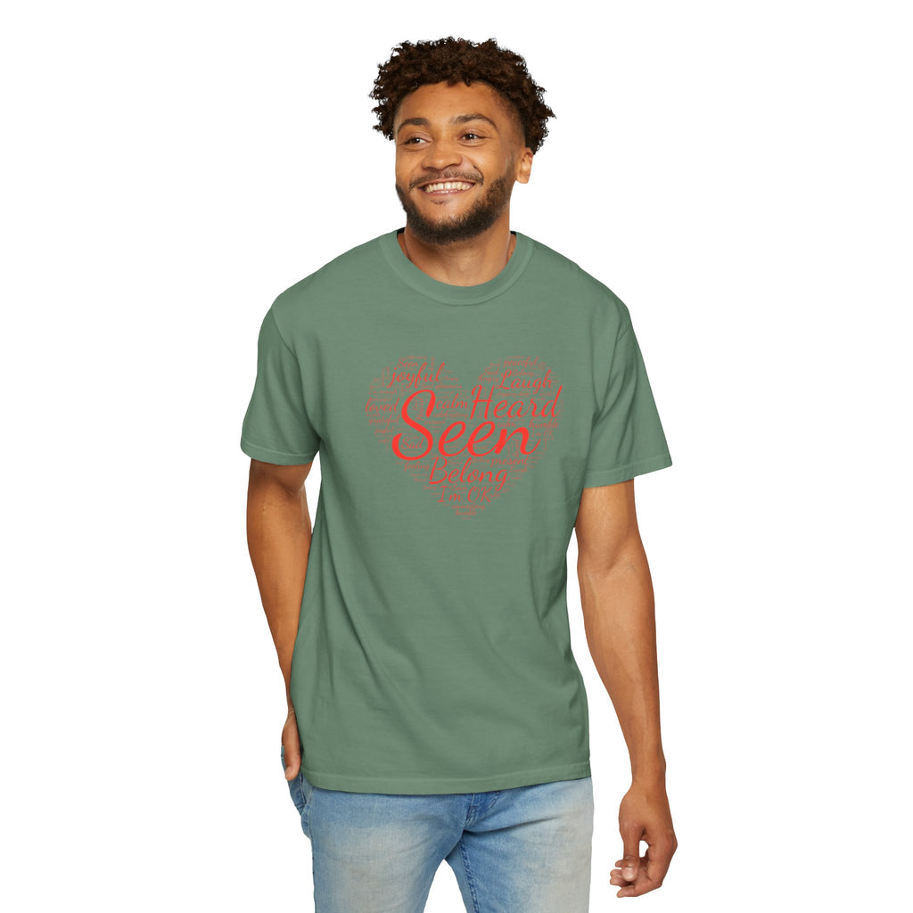 Seen Heart Tee | Support Mental Health Awareness Top | Belonging Tshirt