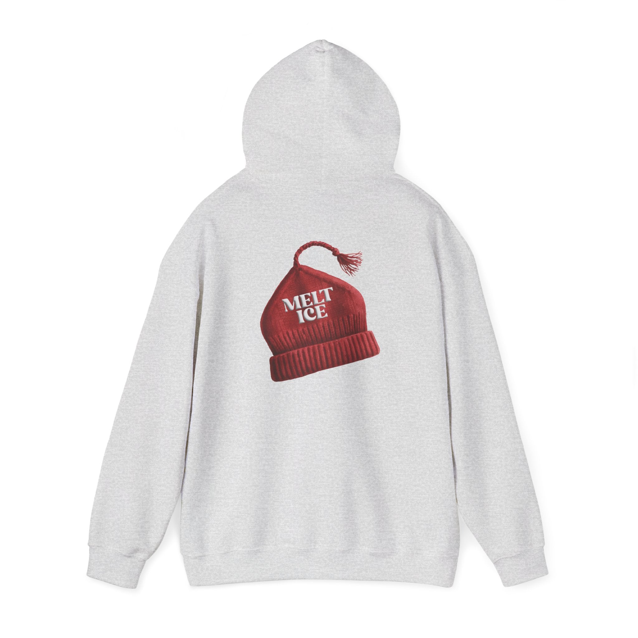 Melt Ice Red Beanie Hoodie | Resistance Sweatshirt