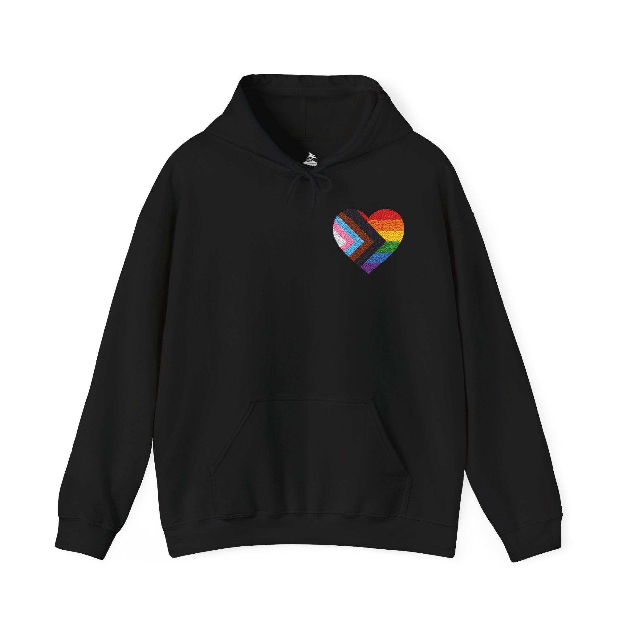LGBTQIA Pride Heart Hoodie | Rainbow Pride Flag Heart Pullover