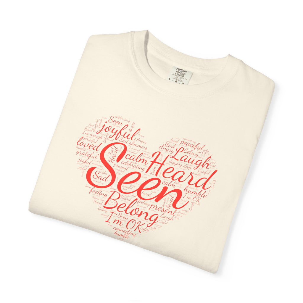 Seen Heart Tee | Support Mental Health Awareness Top | Belonging Tshirt