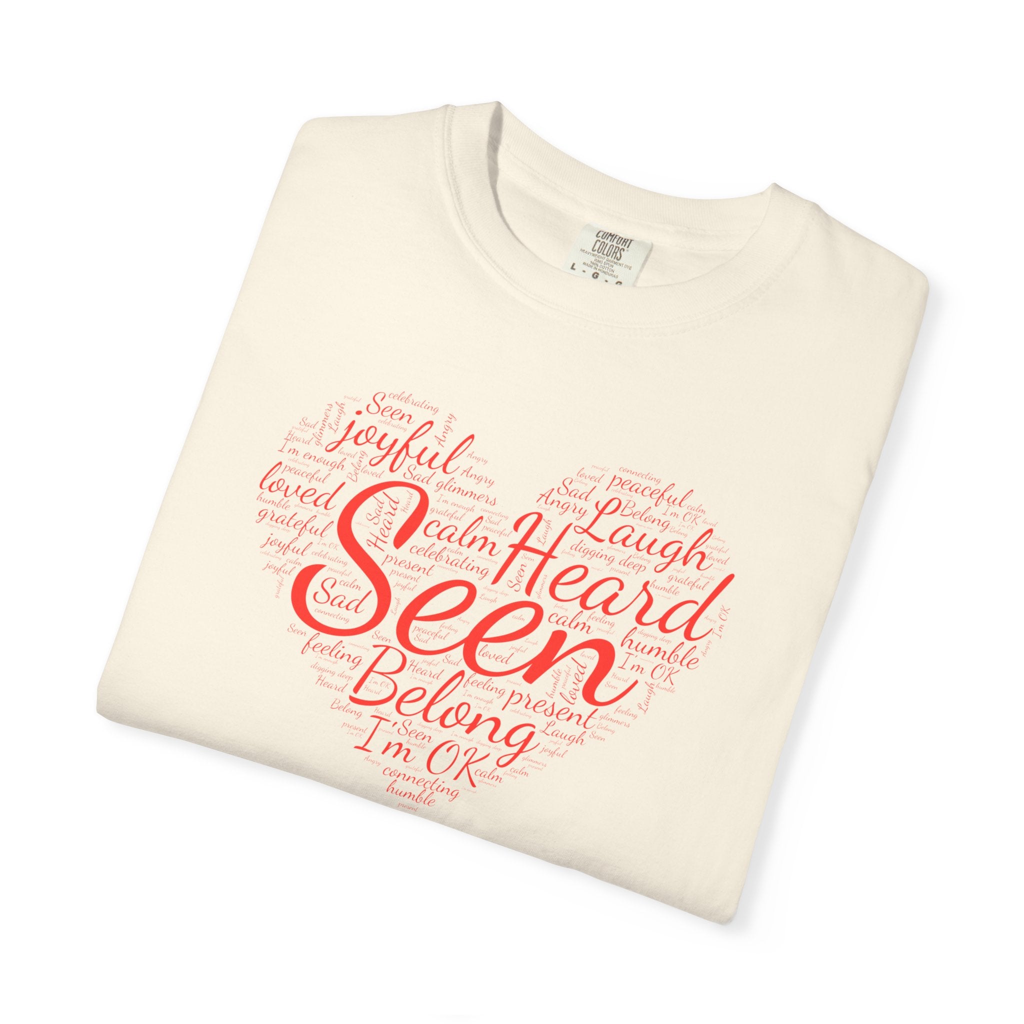 Seen Heart Tee | Support Mental Health Awareness Top | Belonging Tshirt