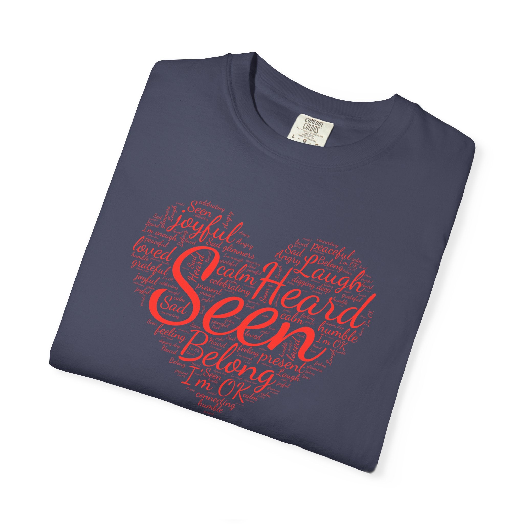Seen Heart Tee | Support Mental Health Awareness Top | Belonging Tshirt