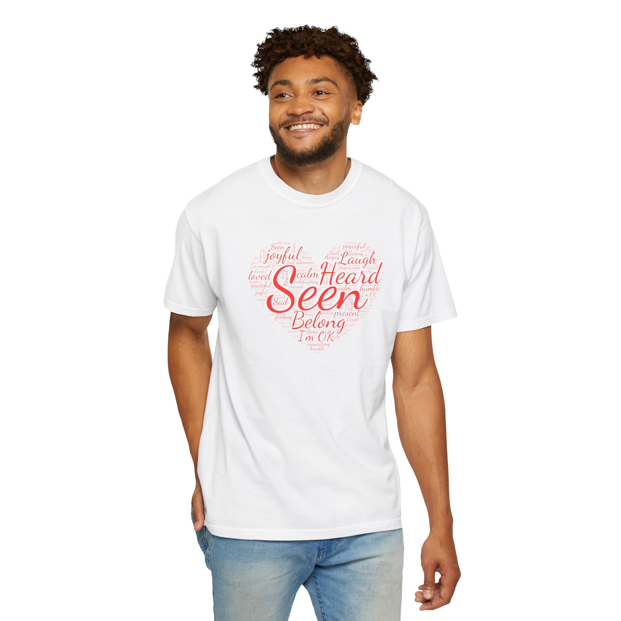Seen Heart Tee | Support Mental Health Awareness Top | Belonging Tshirt