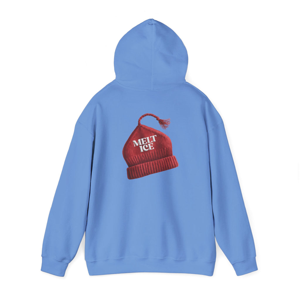 Melt Ice Red Beanie Hoodie | Resistance Sweatshirt