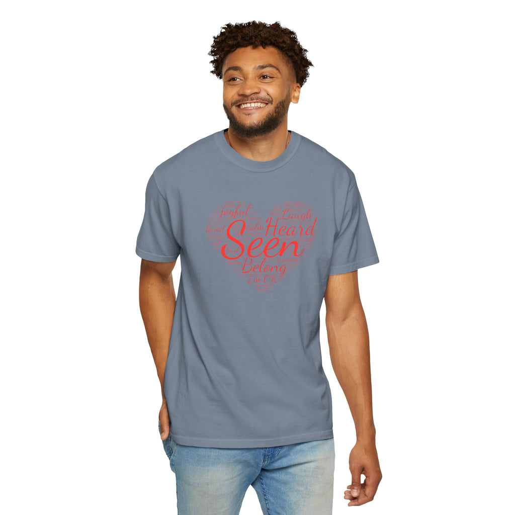 Seen Heart Tee | Support Mental Health Awareness Top | Belonging Tshirt