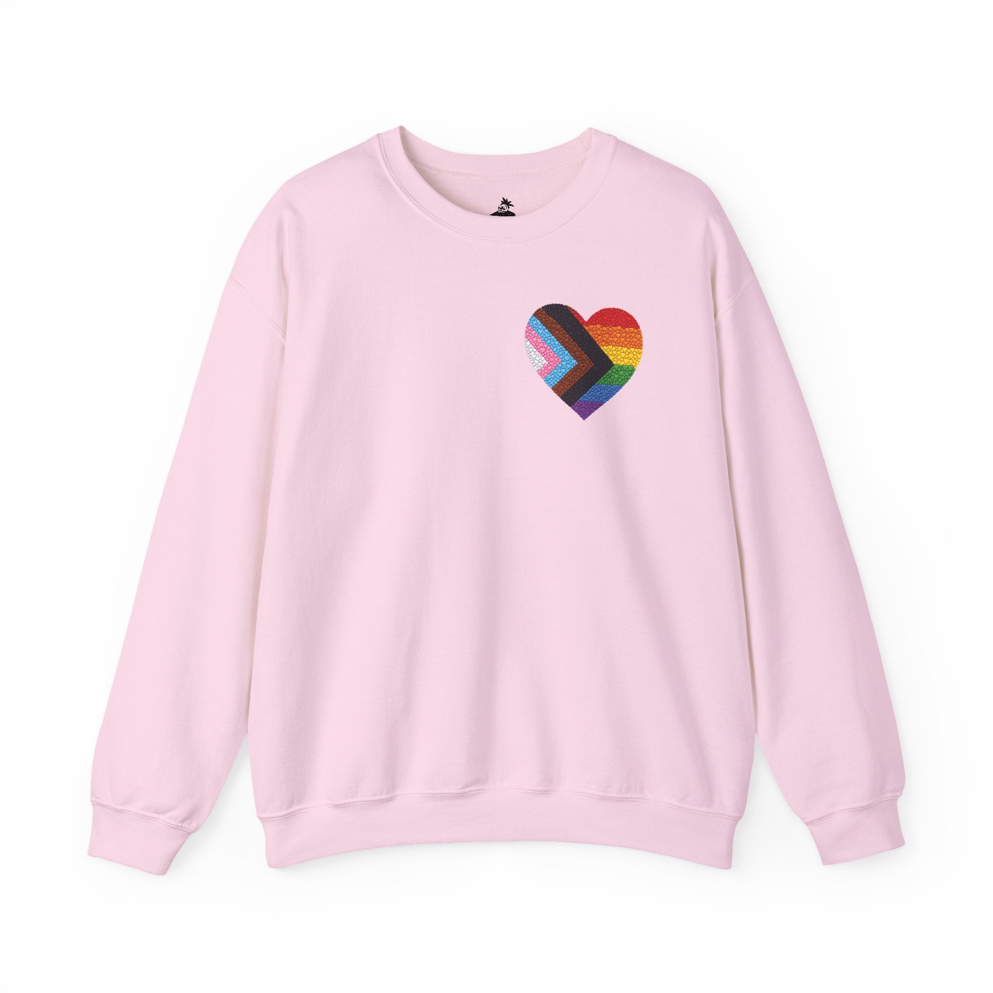 Rainbow Heart Pride Sweatshirt | Heart Graphic Crewneck