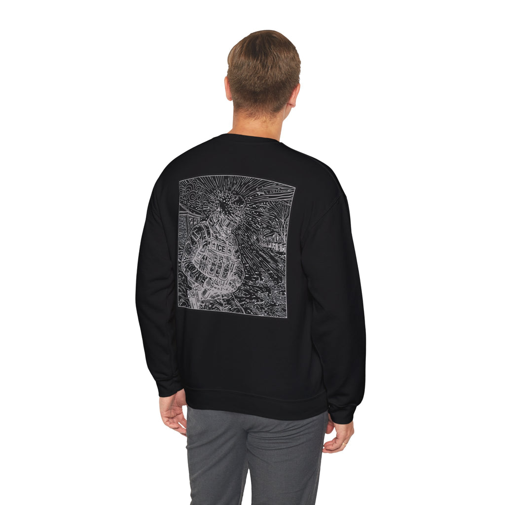 Resisting Ice One Snowball At A Time | Detailed Back Illustration Nailed With A Snowa