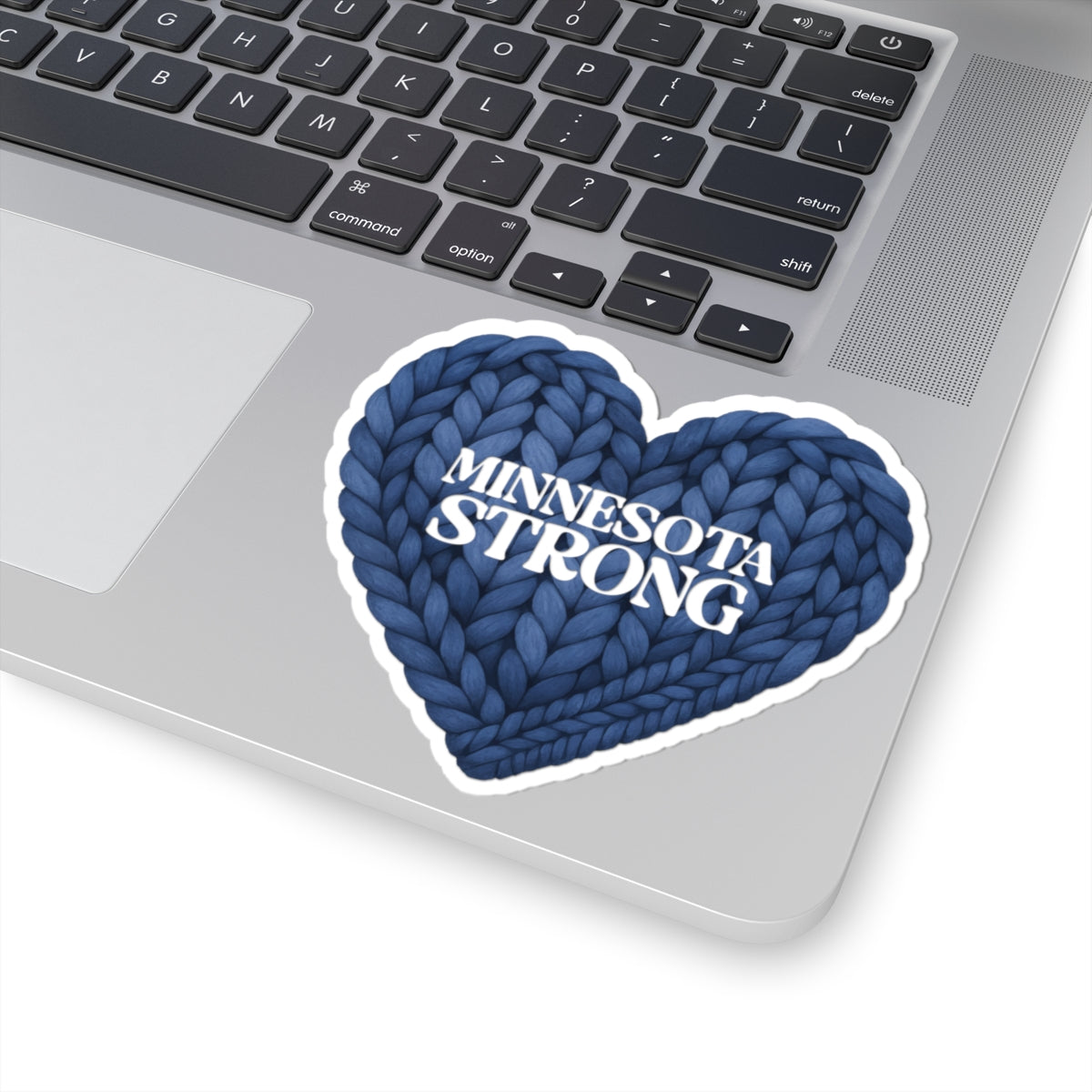 Minnesota Strong Sticker | Heart Knit Design, Kiss-Cut