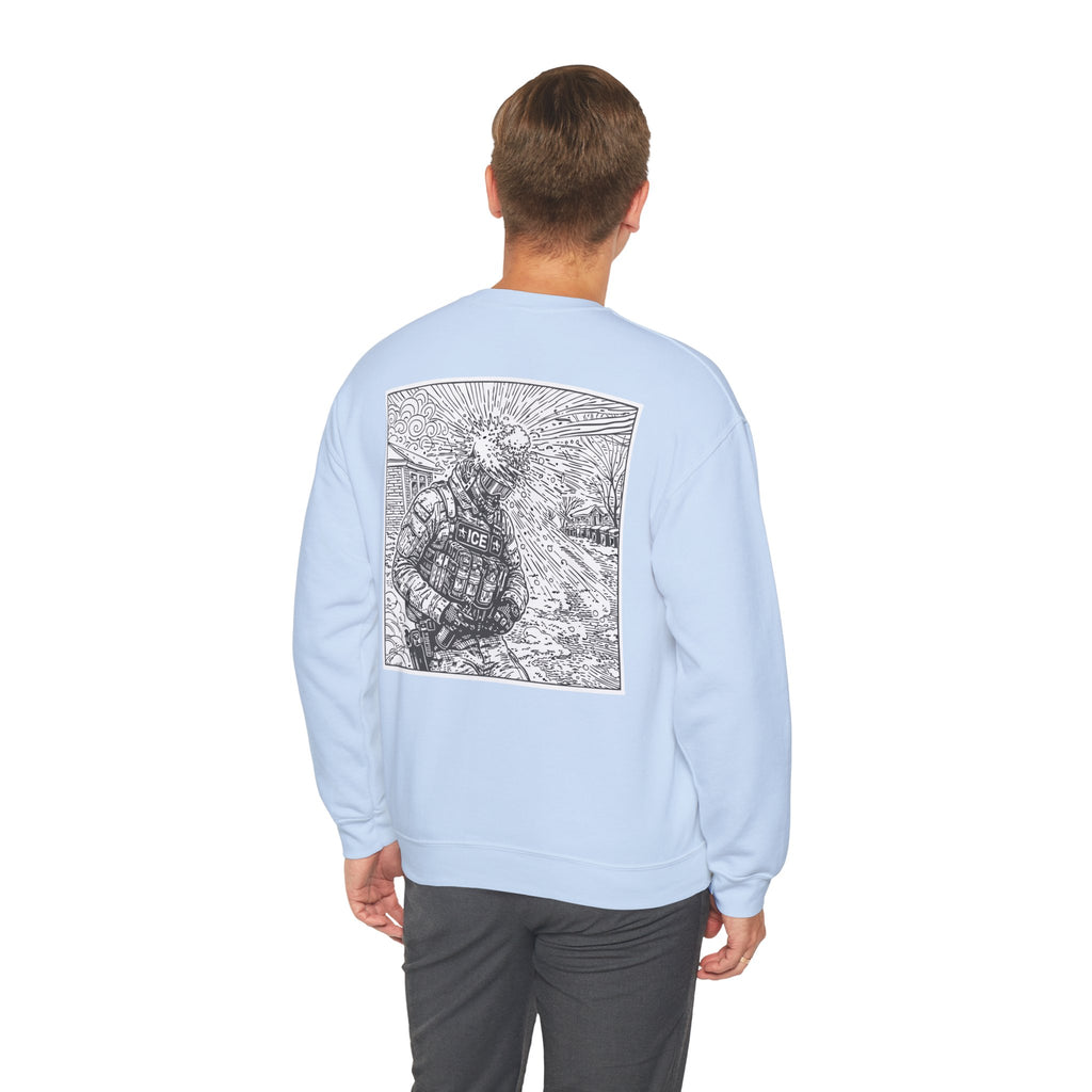 Resisting Ice One Snowball At A Time | Detailed Back Illustration Nailed With A Snowa