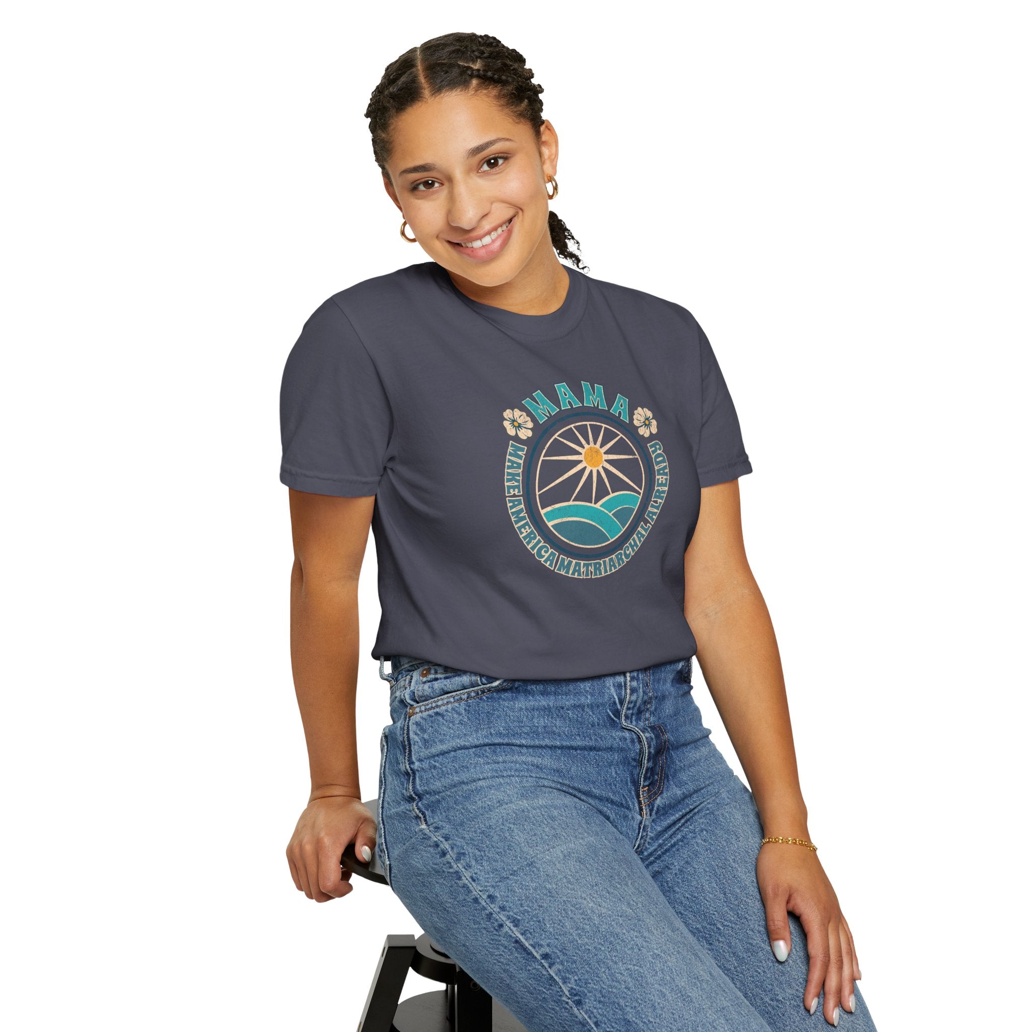 M.A.M.A Oceanic Summer Matriarchal T-Shirt — Make America Matriarchal Already Feminist Tee