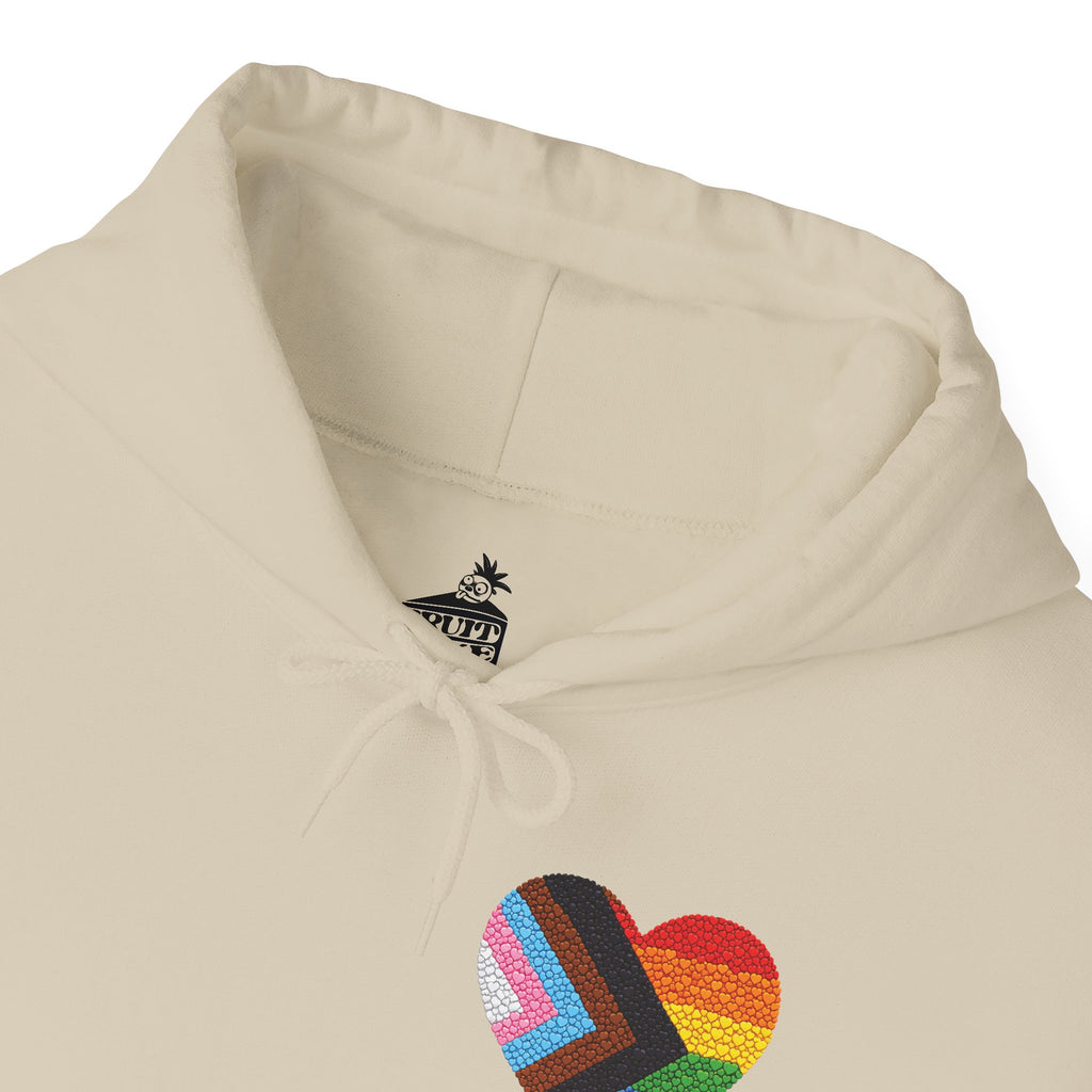 LGBTQIA Pride Heart Hoodie | Rainbow Pride Flag Heart Pullover
