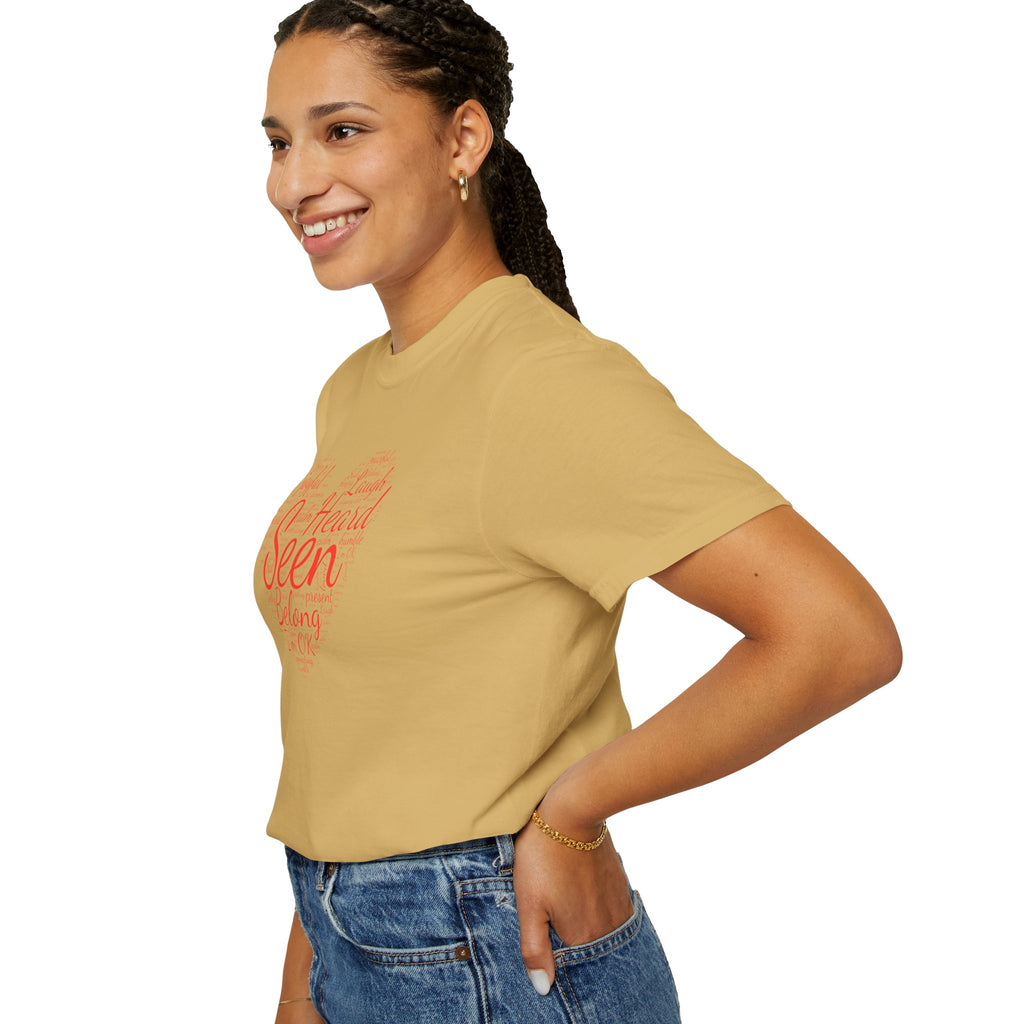 Seen Heart Tee | Support Mental Health Awareness Top | Belonging Tshirt