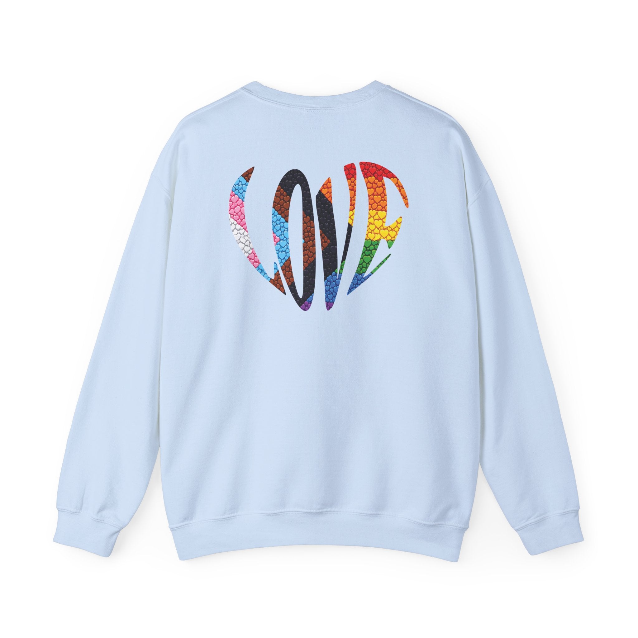 Rainbow Heart Pride Sweatshirt | Heart Graphic Crewneck