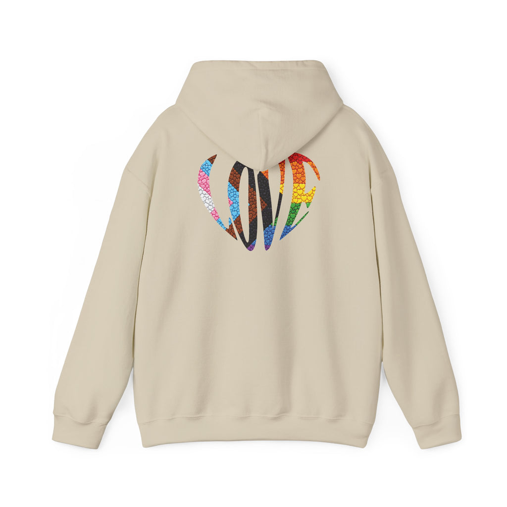 LGBTQIA Pride Heart Hoodie | Rainbow Pride Flag Heart Pullover