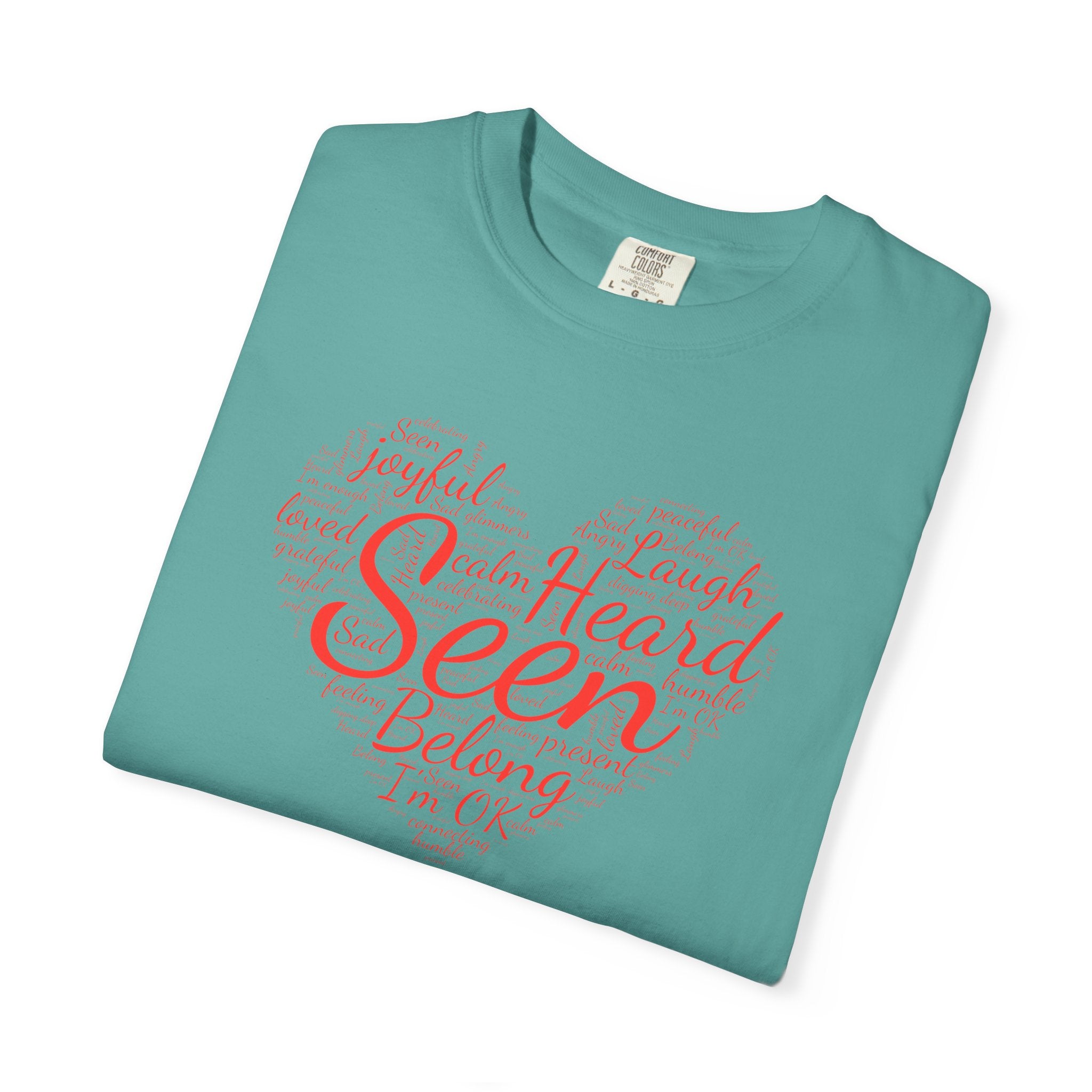 Seen Heart Tee | Support Mental Health Awareness Top | Belonging Tshirt