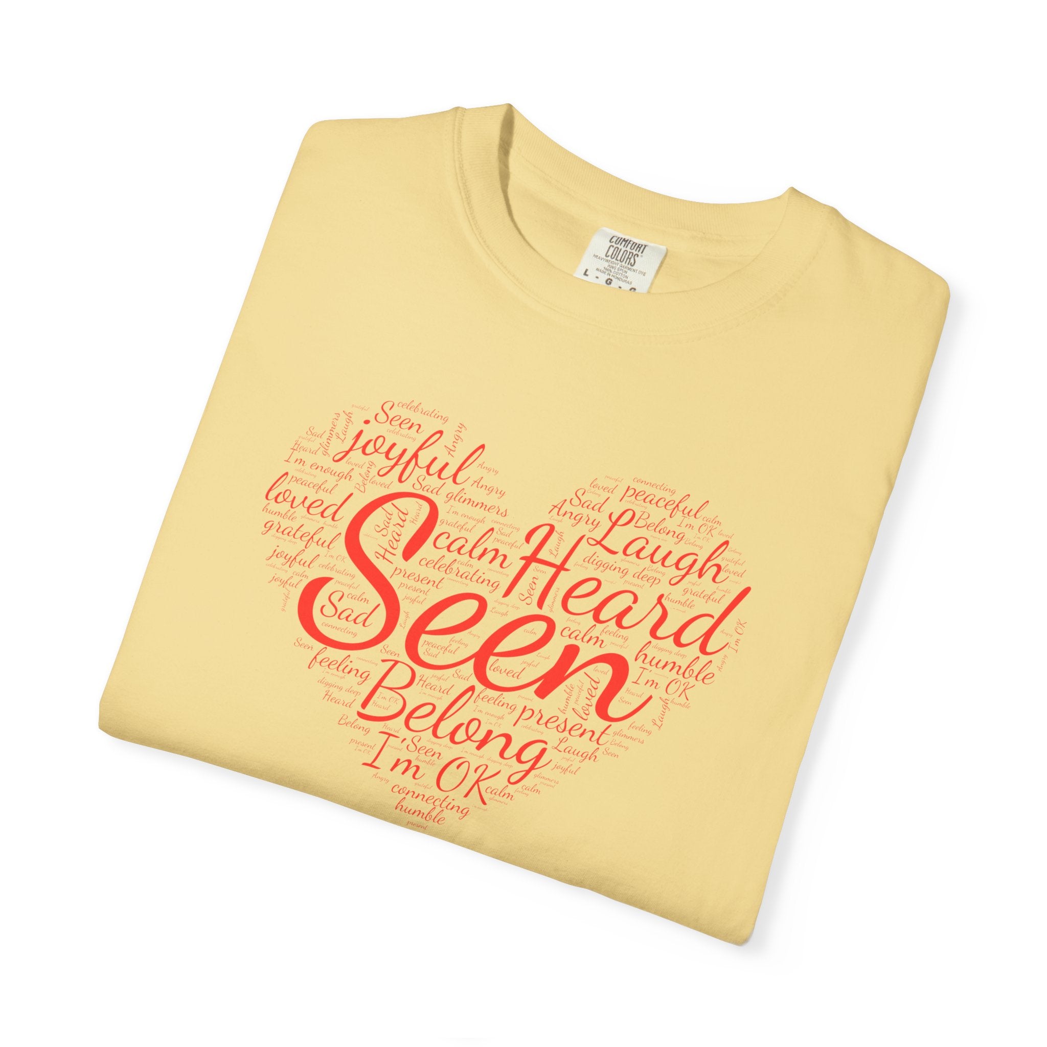 Seen Heart Tee | Support Mental Health Awareness Top | Belonging Tshirt