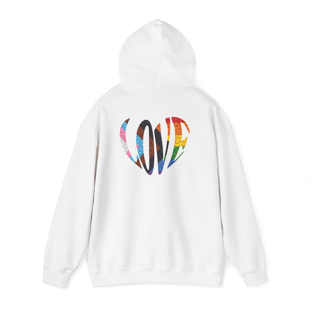 LGBTQIA Pride Heart Hoodie | Rainbow Pride Flag Heart Pullover