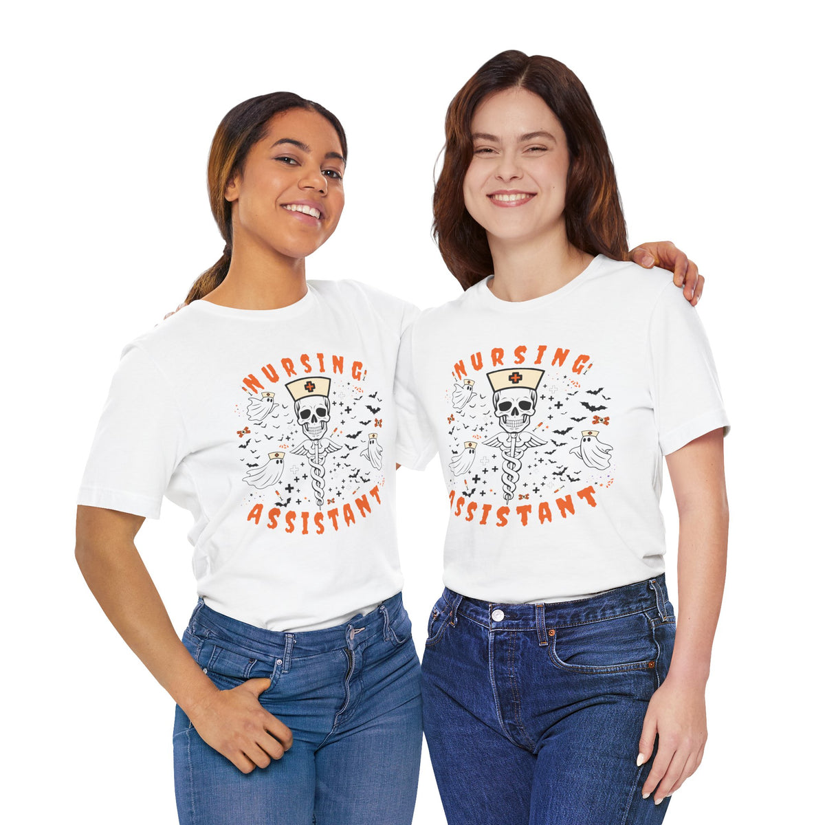 Spooky Nursing Assistant Tshirt | Halloween Ultra Soft Bella Canva Tees