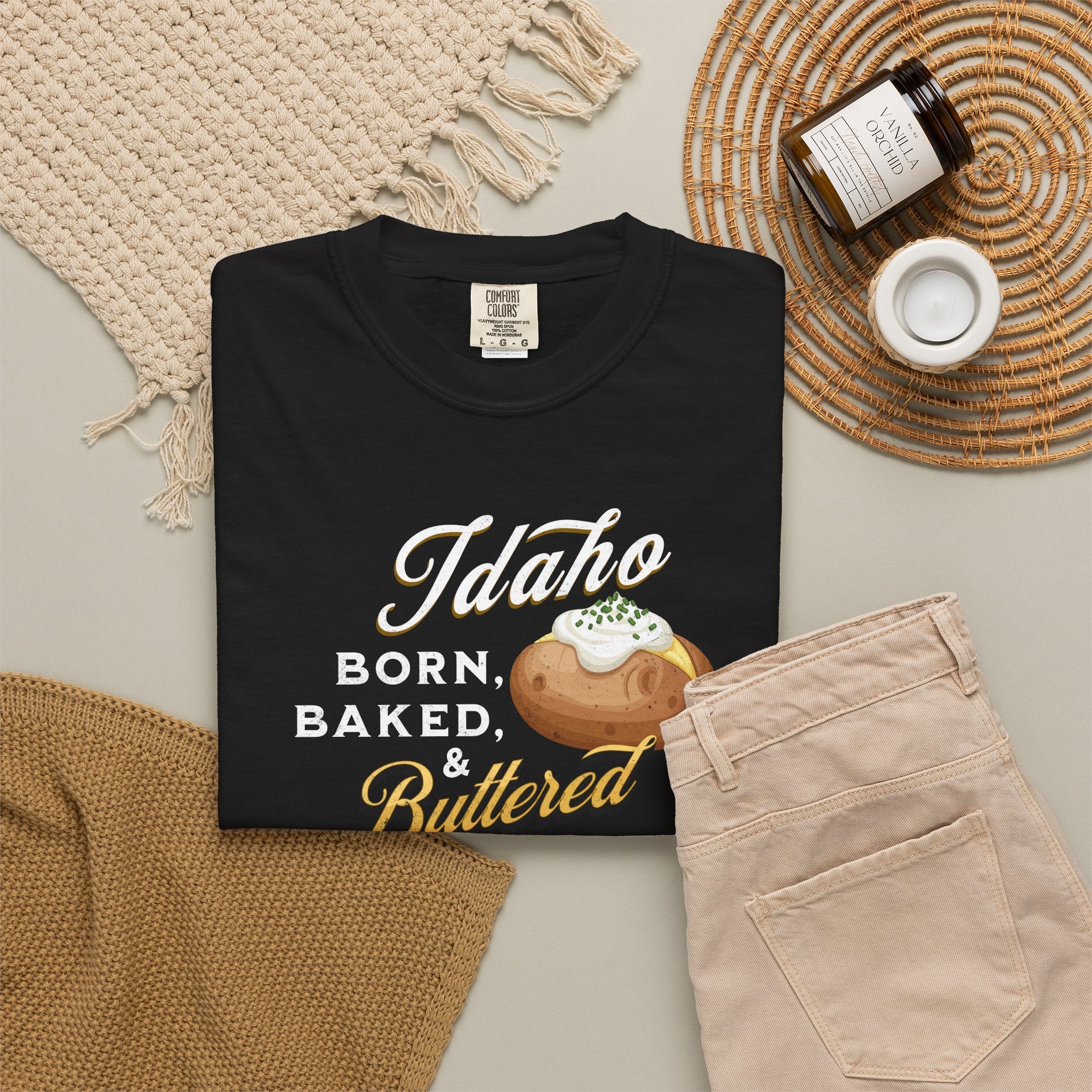 Idaho Born Baked & Buttered T-Shirt