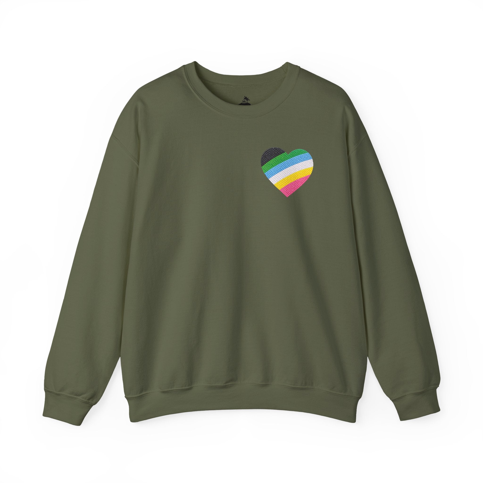 Disability Pride Sweatshirt | Heart Graphic Crewneck