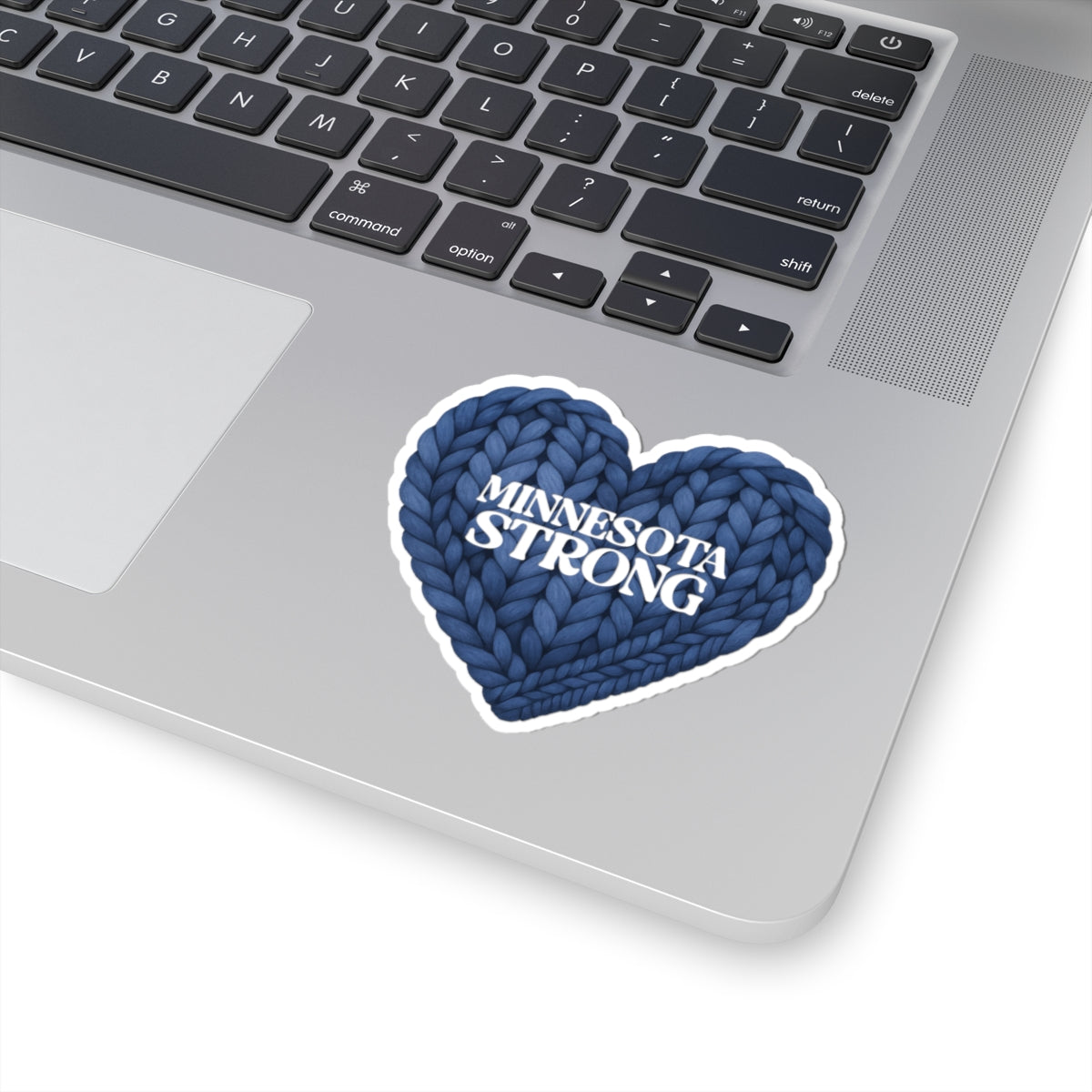 Minnesota Strong Sticker | Heart Knit Design, Kiss-Cut