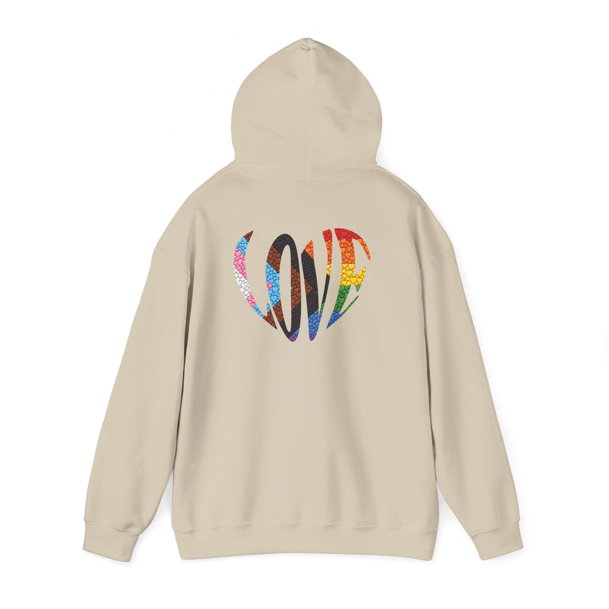 LGBTQIA Pride Heart Hoodie | Rainbow Pride Flag Heart Pullover