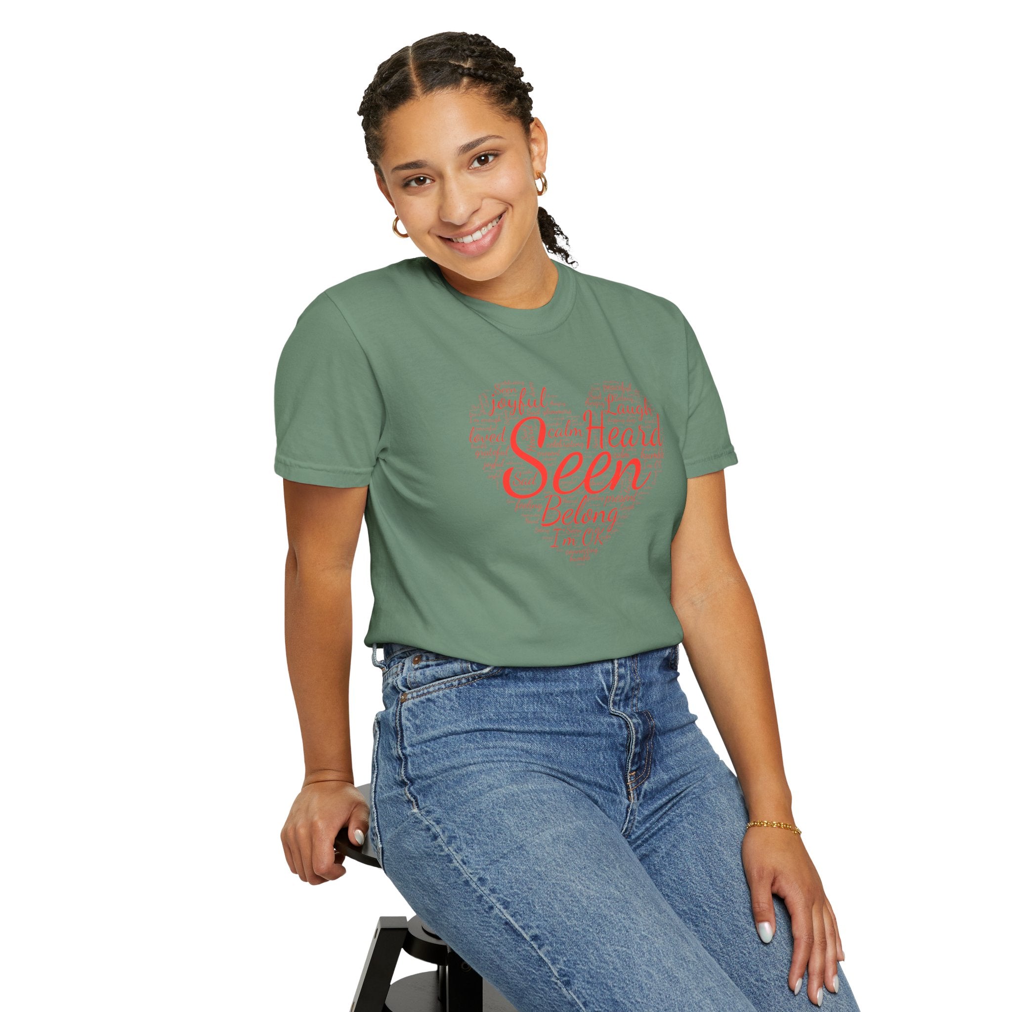Seen Heart Tee | Support Mental Health Awareness Top | Belonging Tshirt