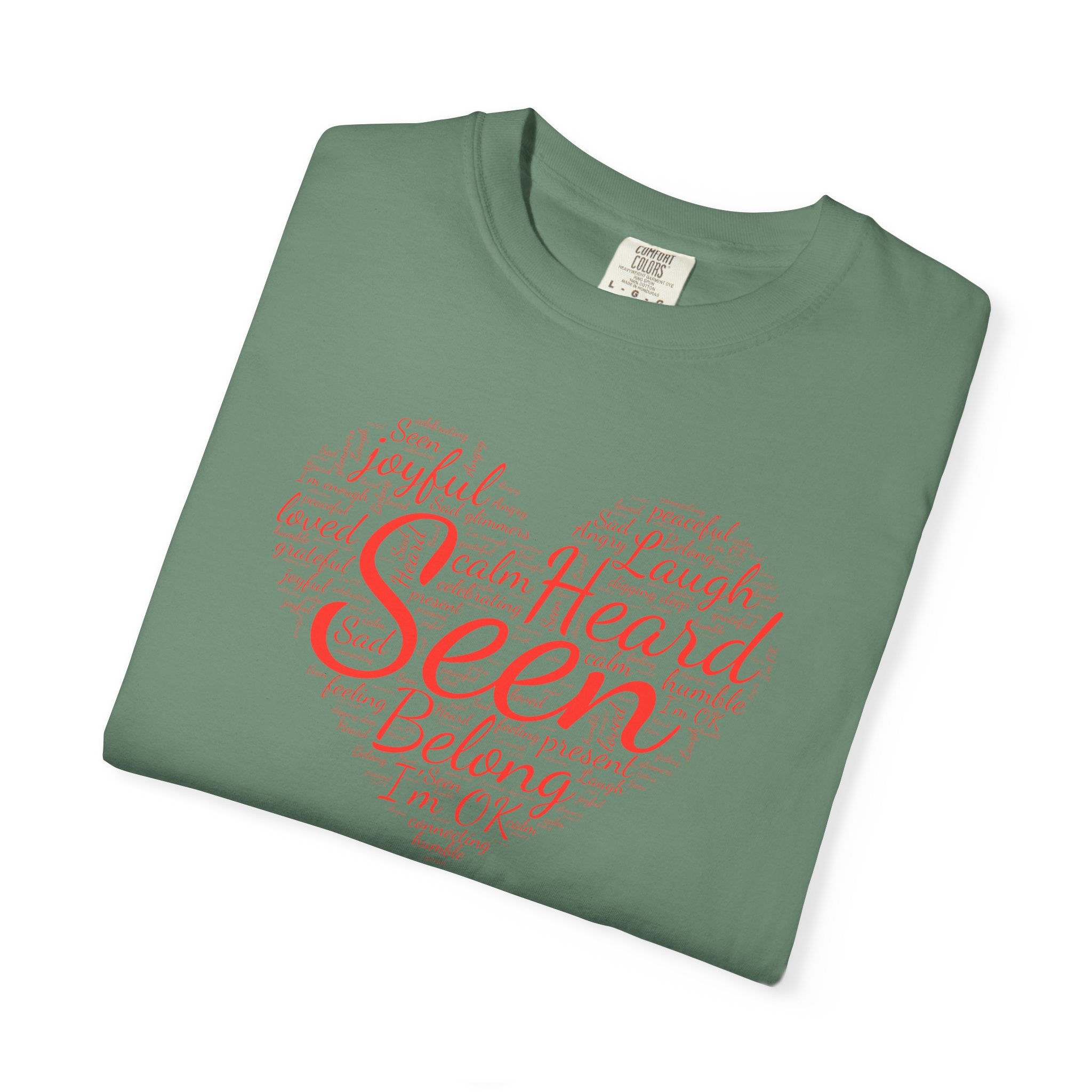 Seen Heart Tee | Support Mental Health Awareness Top | Belonging Tshirt
