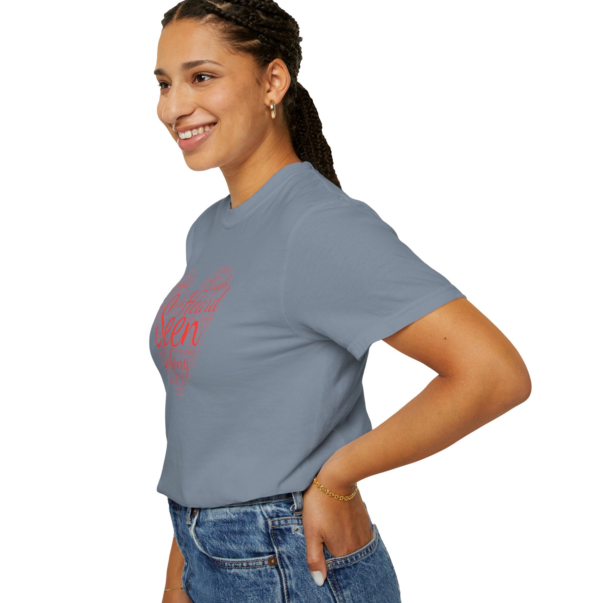 Seen Heart Tee | Support Mental Health Awareness Top | Belonging Tshirt