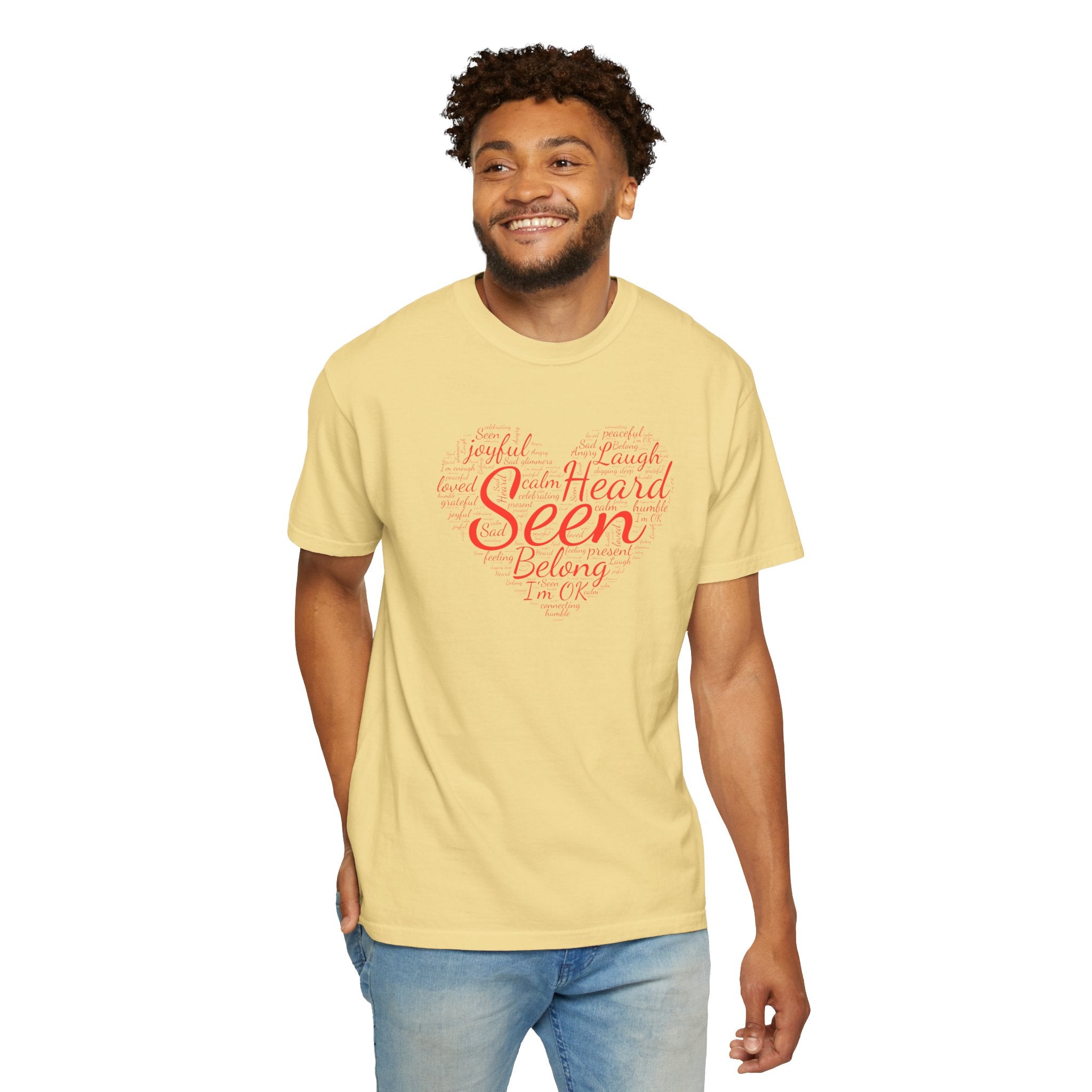 Seen Heart Tee | Support Mental Health Awareness Top | Belonging Tshirt