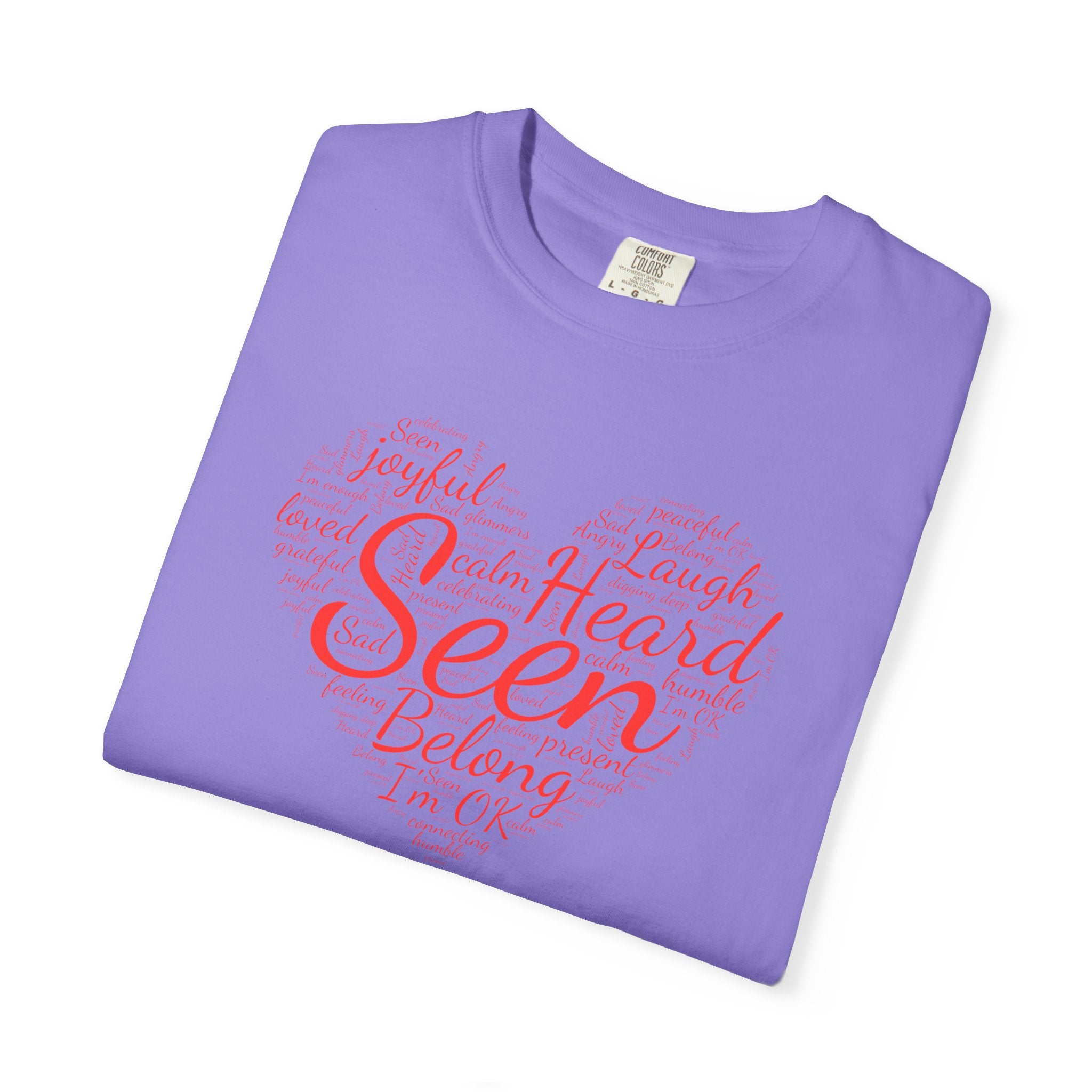 Seen Heart Tee | Support Mental Health Awareness Top | Belonging Tshirt