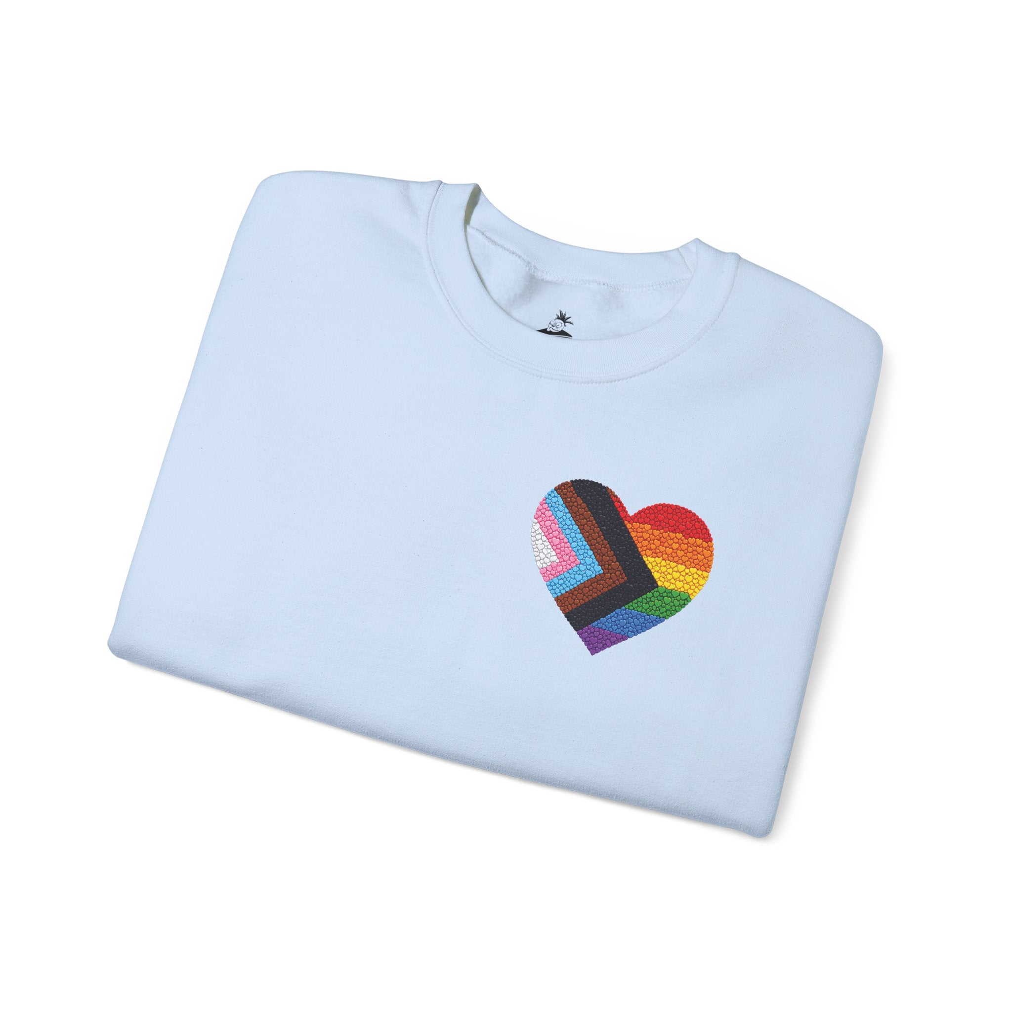 Rainbow Heart Pride Sweatshirt | Heart Graphic Crewneck