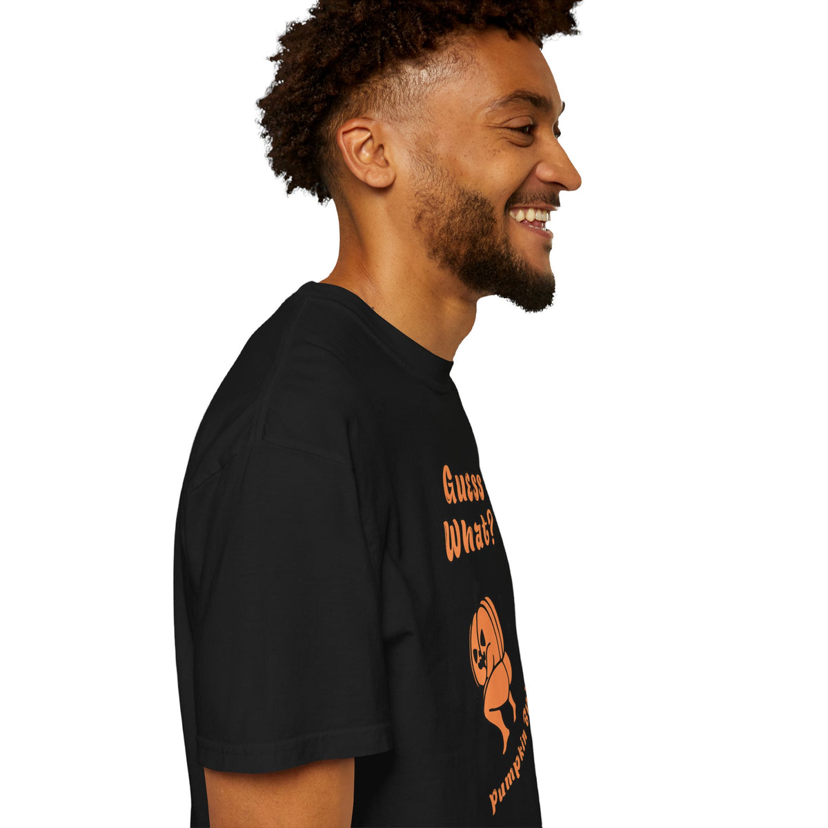 Halloween Pumpkin Shirt - "Guesss What? Pumpkin Butt" Cute Retro Graphic Tee