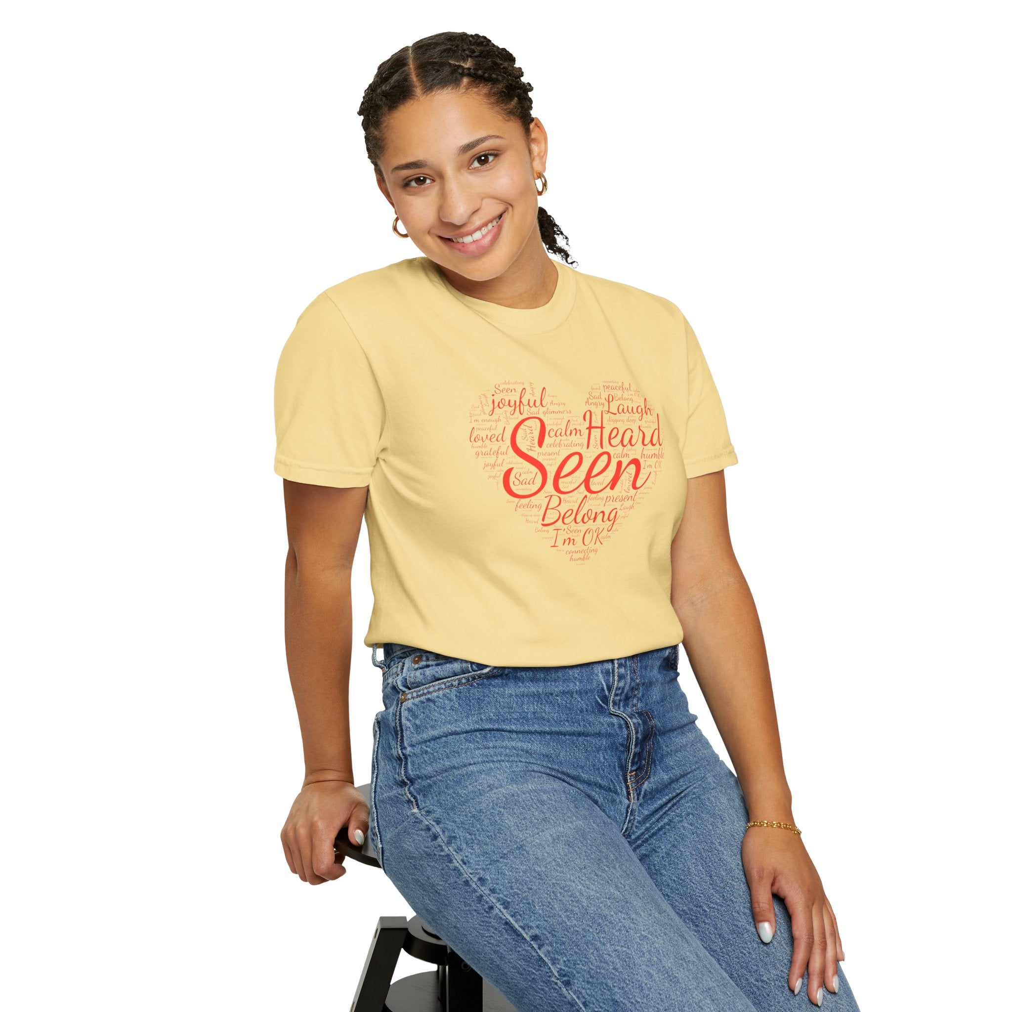 Seen Heart Tee | Support Mental Health Awareness Top | Belonging Tshirt