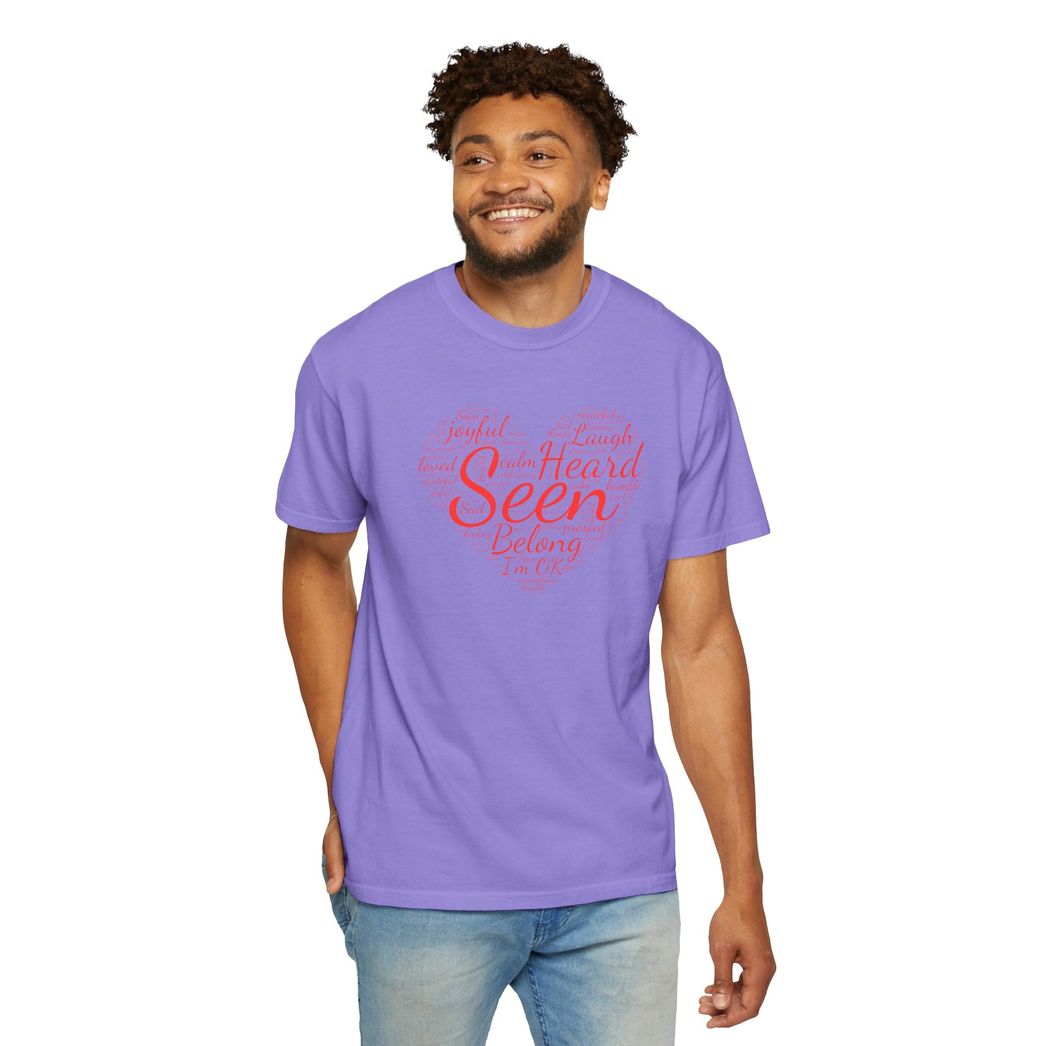Seen Heart Tee | Support Mental Health Awareness Top | Belonging Tshirt