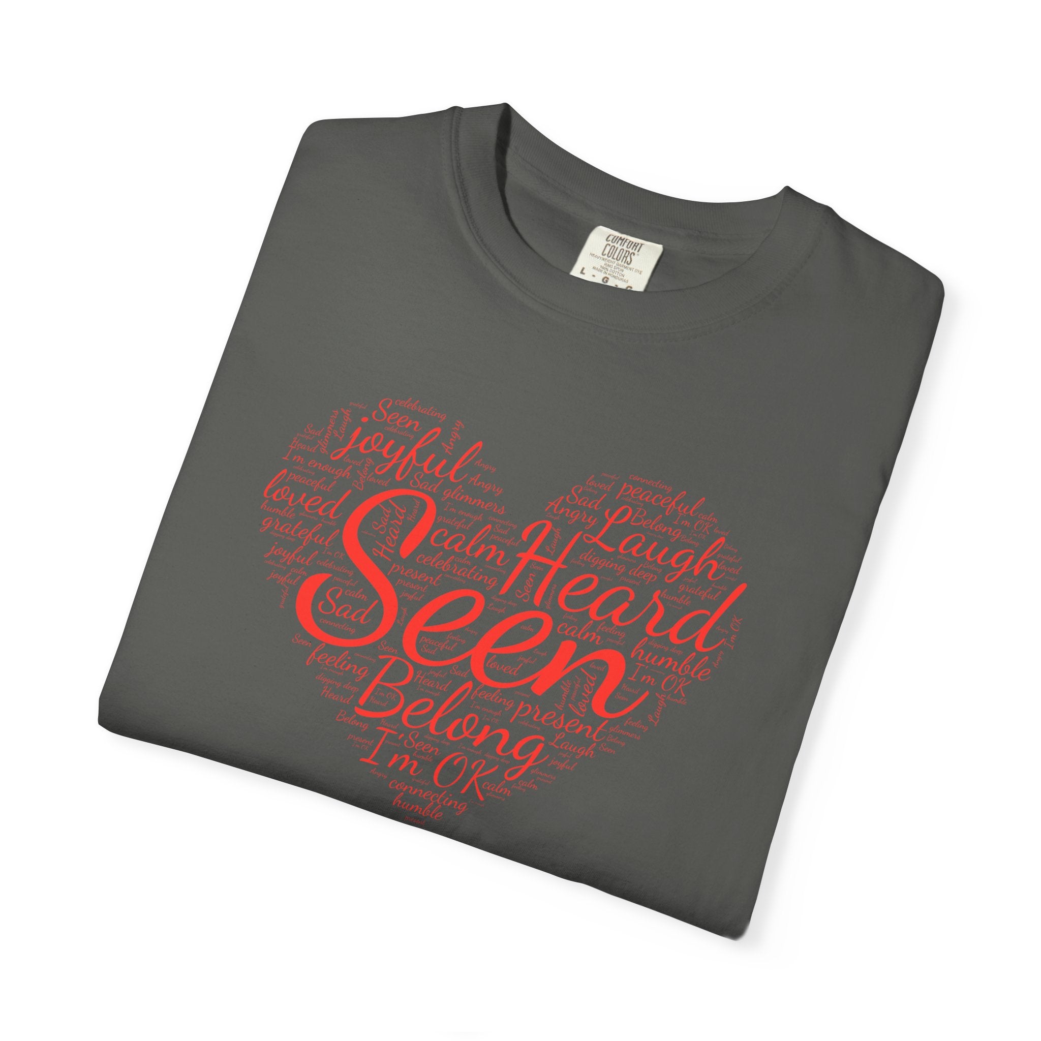 Seen Heart Tee | Support Mental Health Awareness Top | Belonging Tshirt