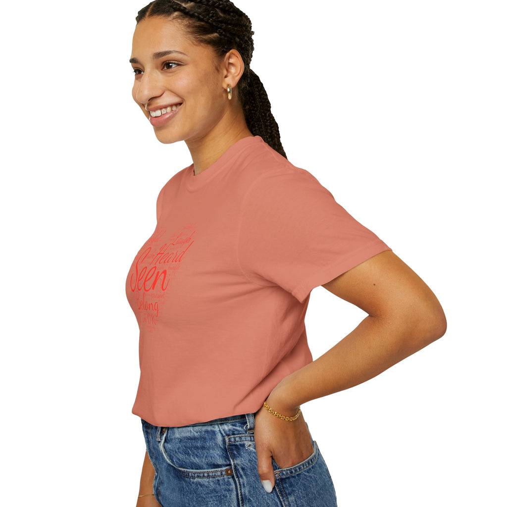 Seen Heart Tee | Support Mental Health Awareness Top | Belonging Tshirt