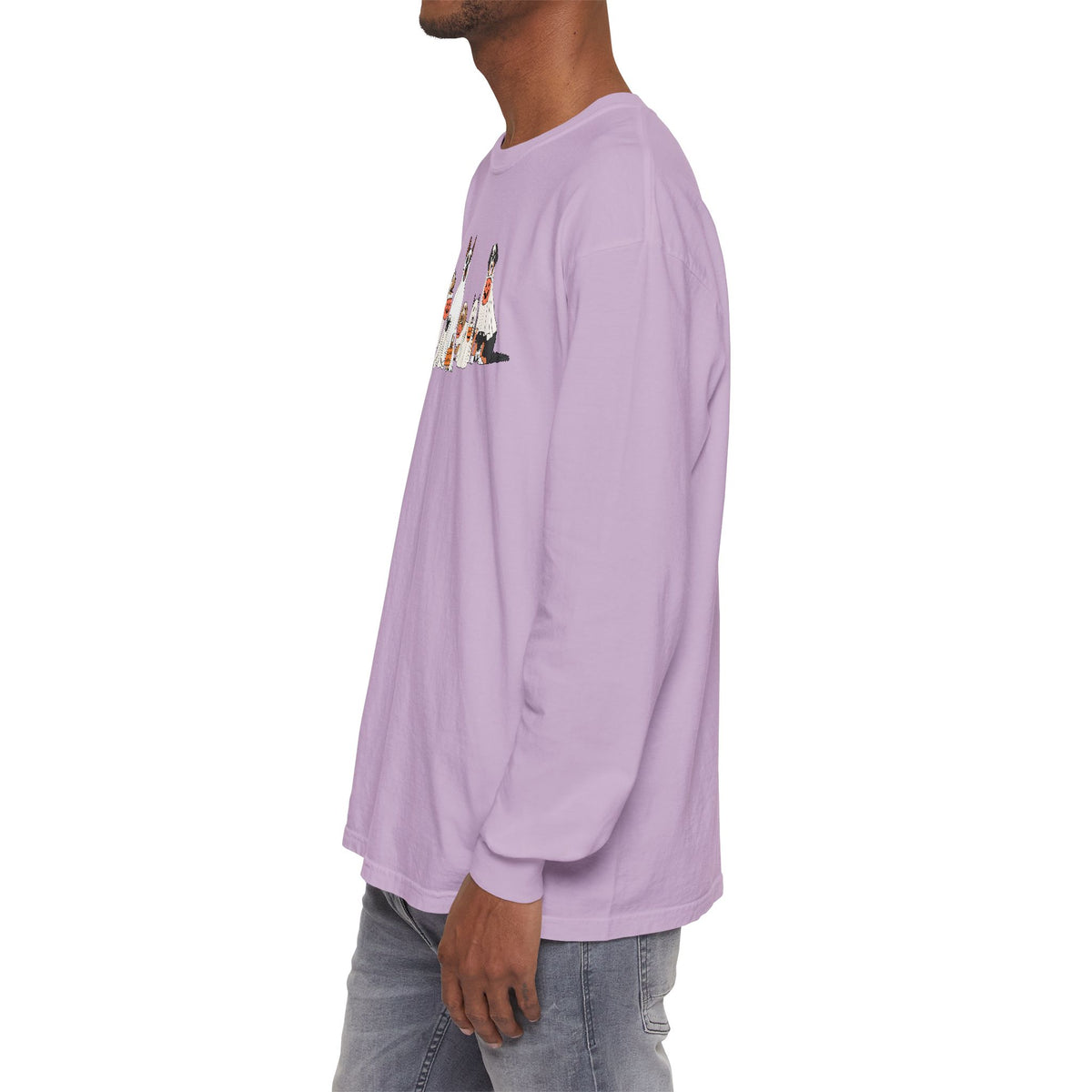 Halloween Ghost Dogs Long Sleeve Tshirt | Fun Holiday original design Long Sleeve