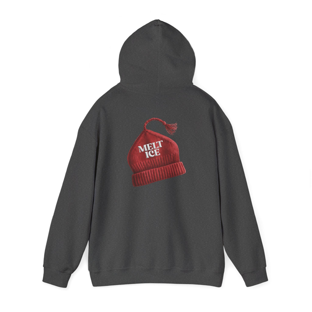 Melt Ice Red Beanie Hoodie | Resistance Sweatshirt