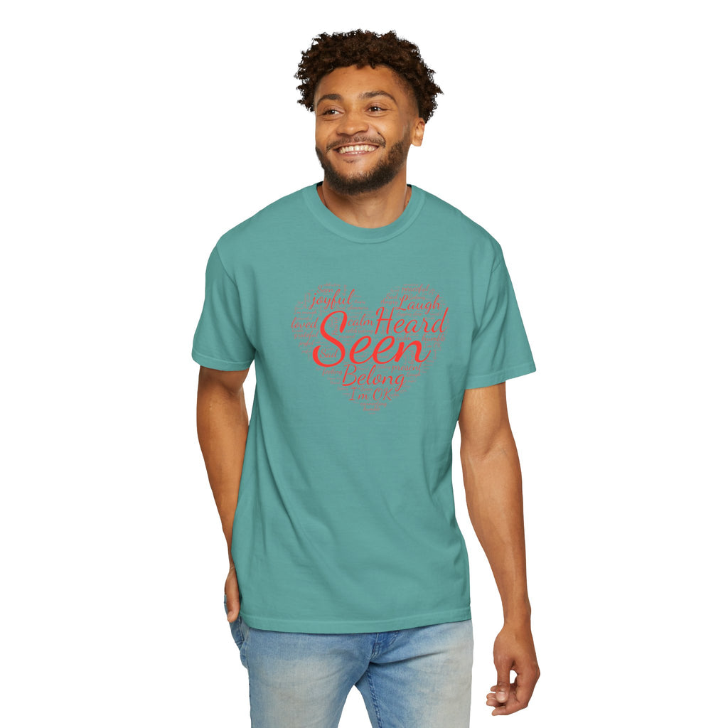 Seen Heart Tee | Support Mental Health Awareness Top | Belonging Tshirt