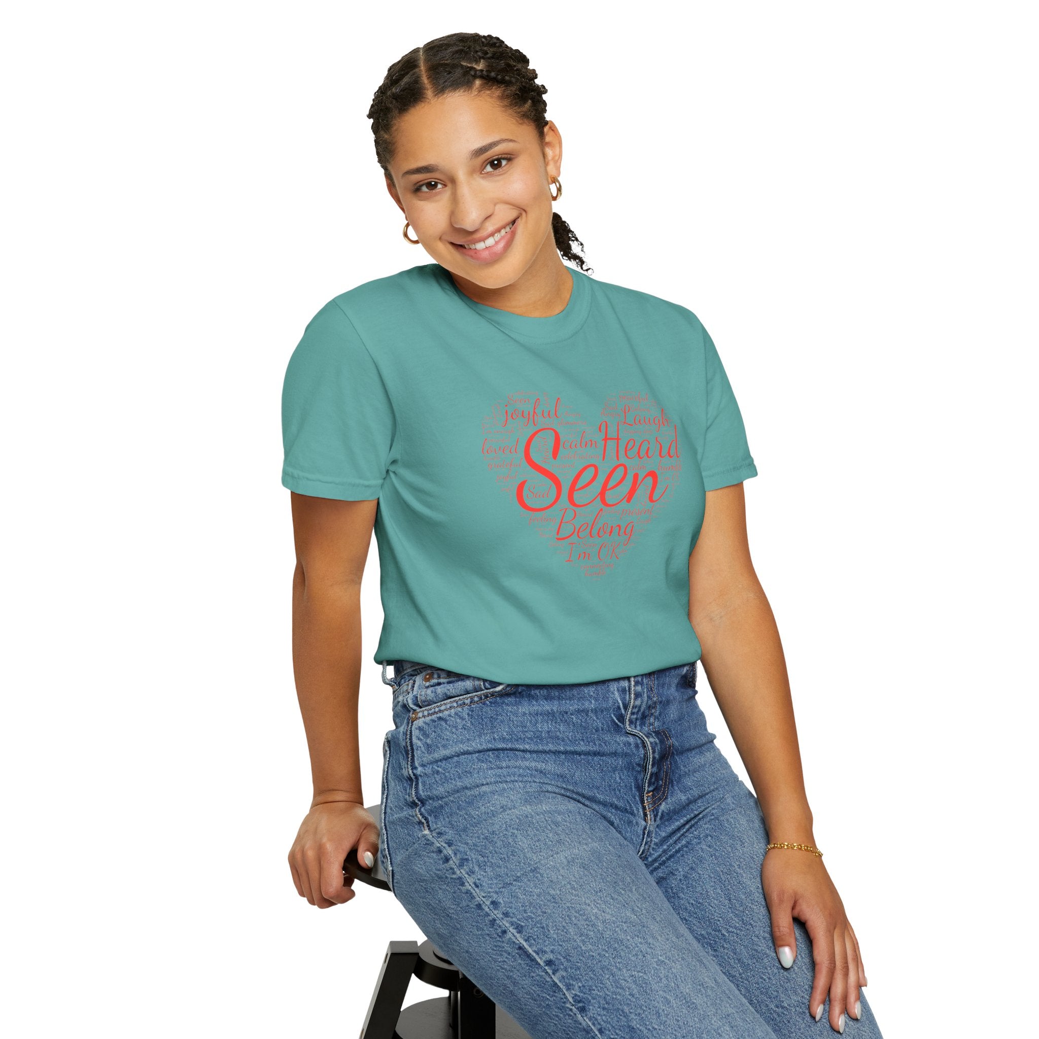 Seen Heart Tee | Support Mental Health Awareness Top | Belonging Tshirt