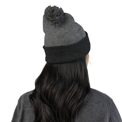 Team SISU Pom Pom Tuque Black and Grey