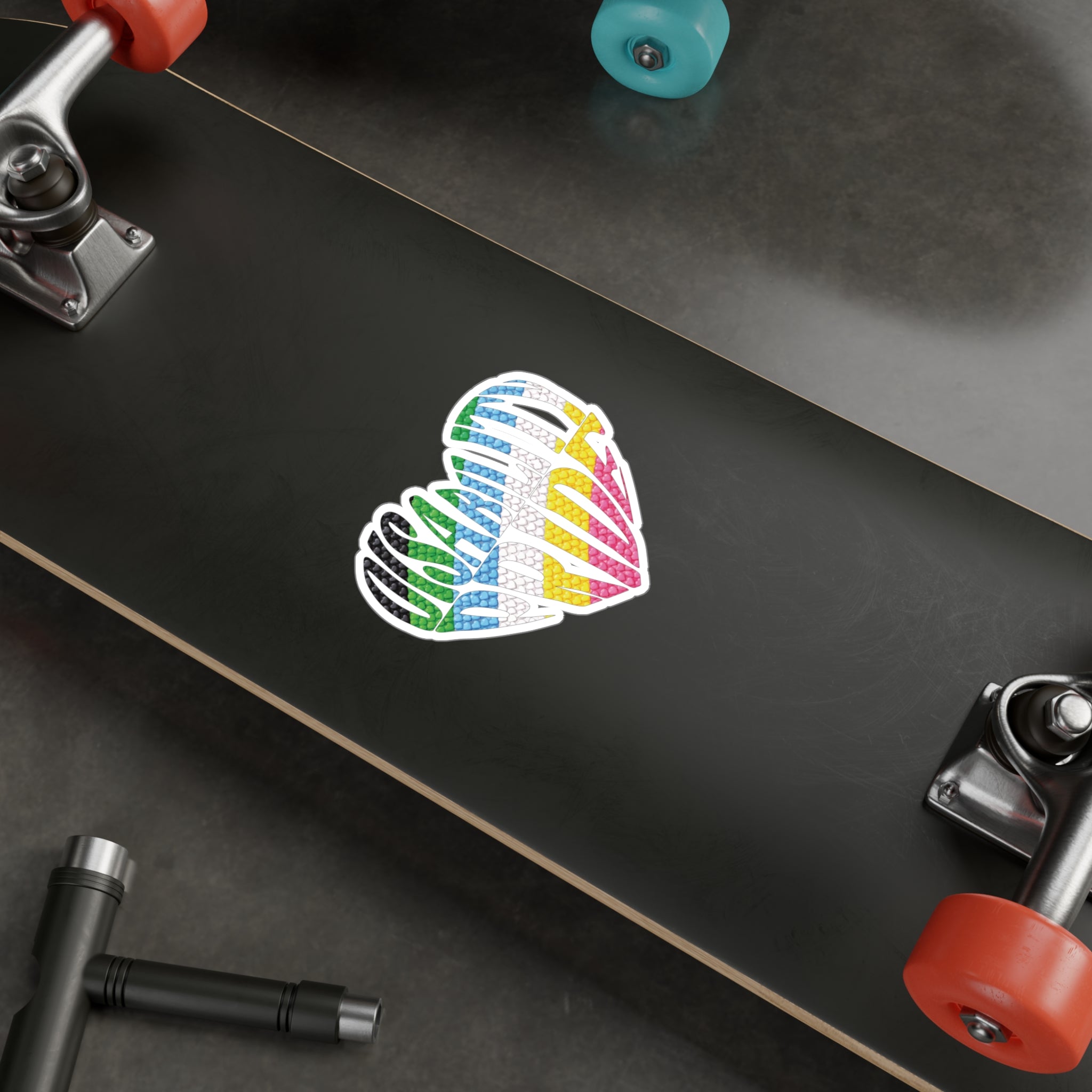 Disability Pride Heart Sticker | Kiss-Cut Vinyl Decal