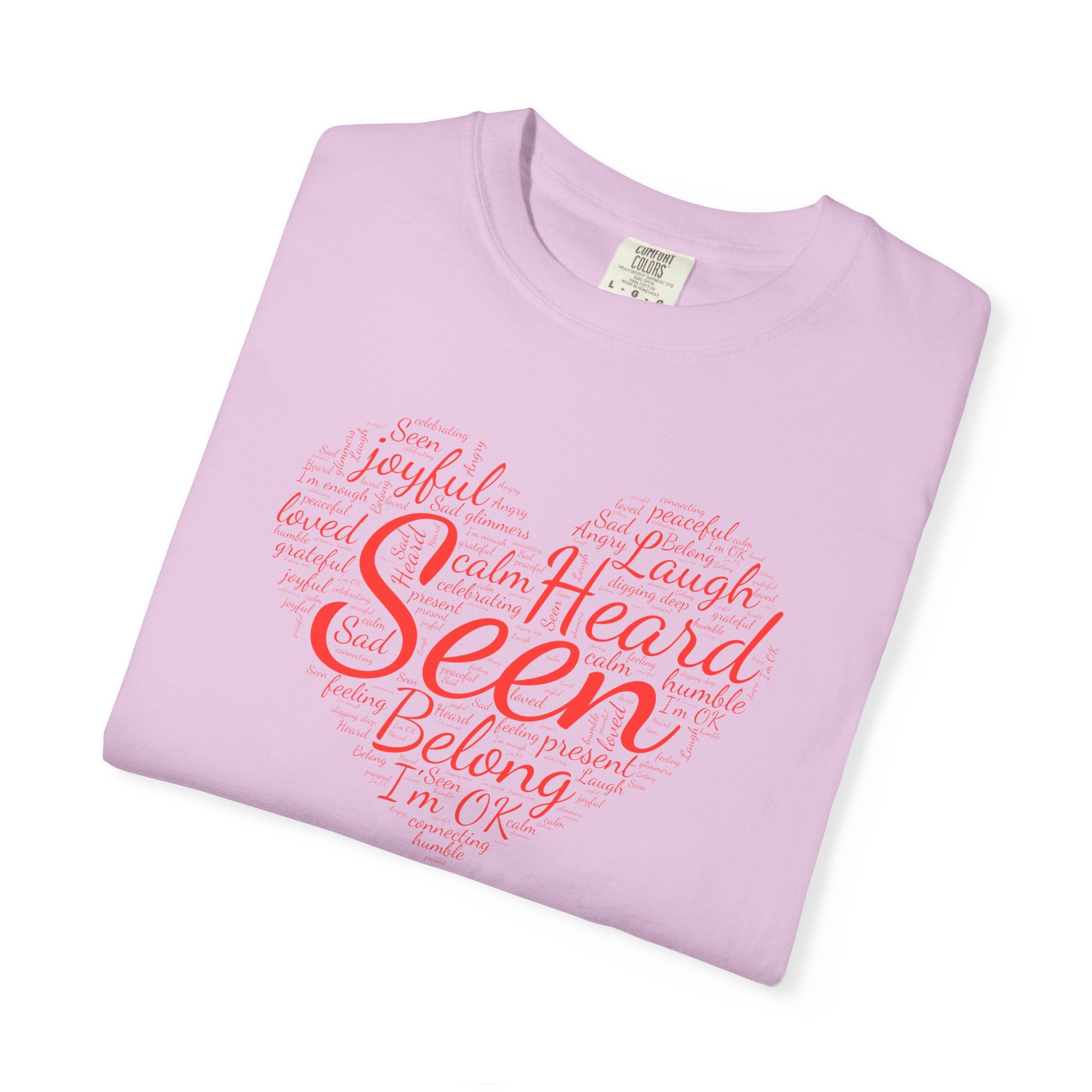 Seen Heart Tee | Support Mental Health Awareness Top | Belonging Tshirt