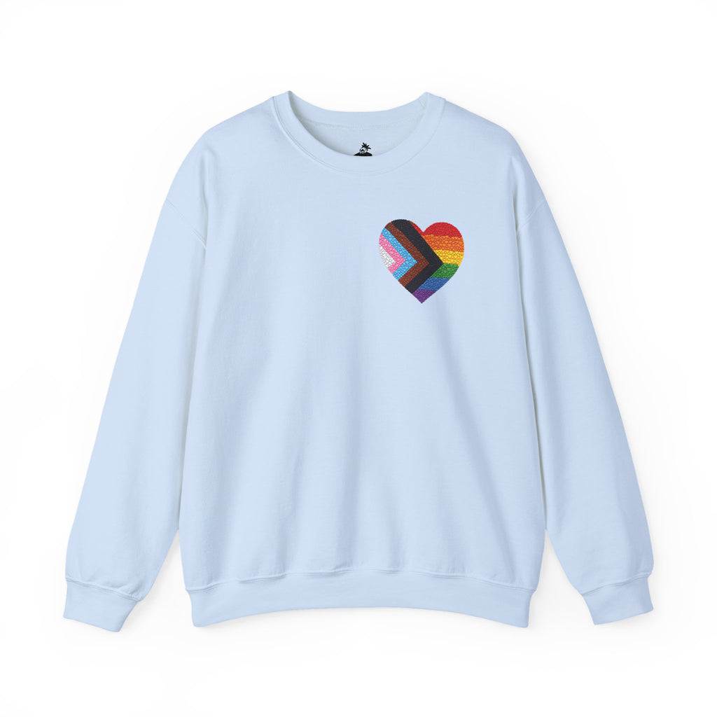 Rainbow Heart Pride Sweatshirt | Heart Graphic Crewneck