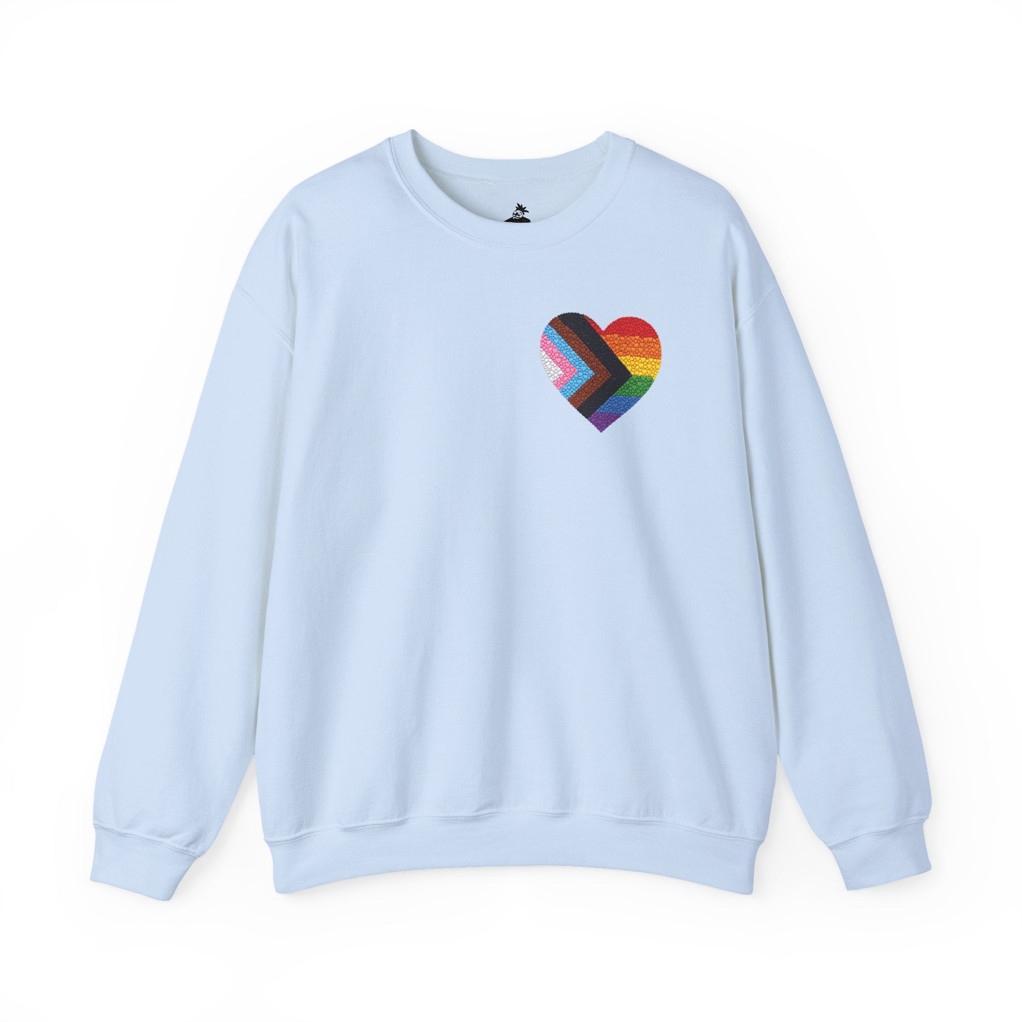 Rainbow Heart Pride Sweatshirt | Heart Graphic Crewneck