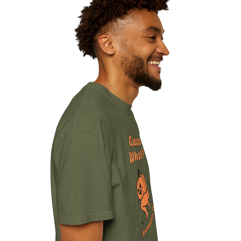 Halloween Pumpkin Shirt - "Guesss What? Pumpkin Butt" Cute Retro Graphic Tee
